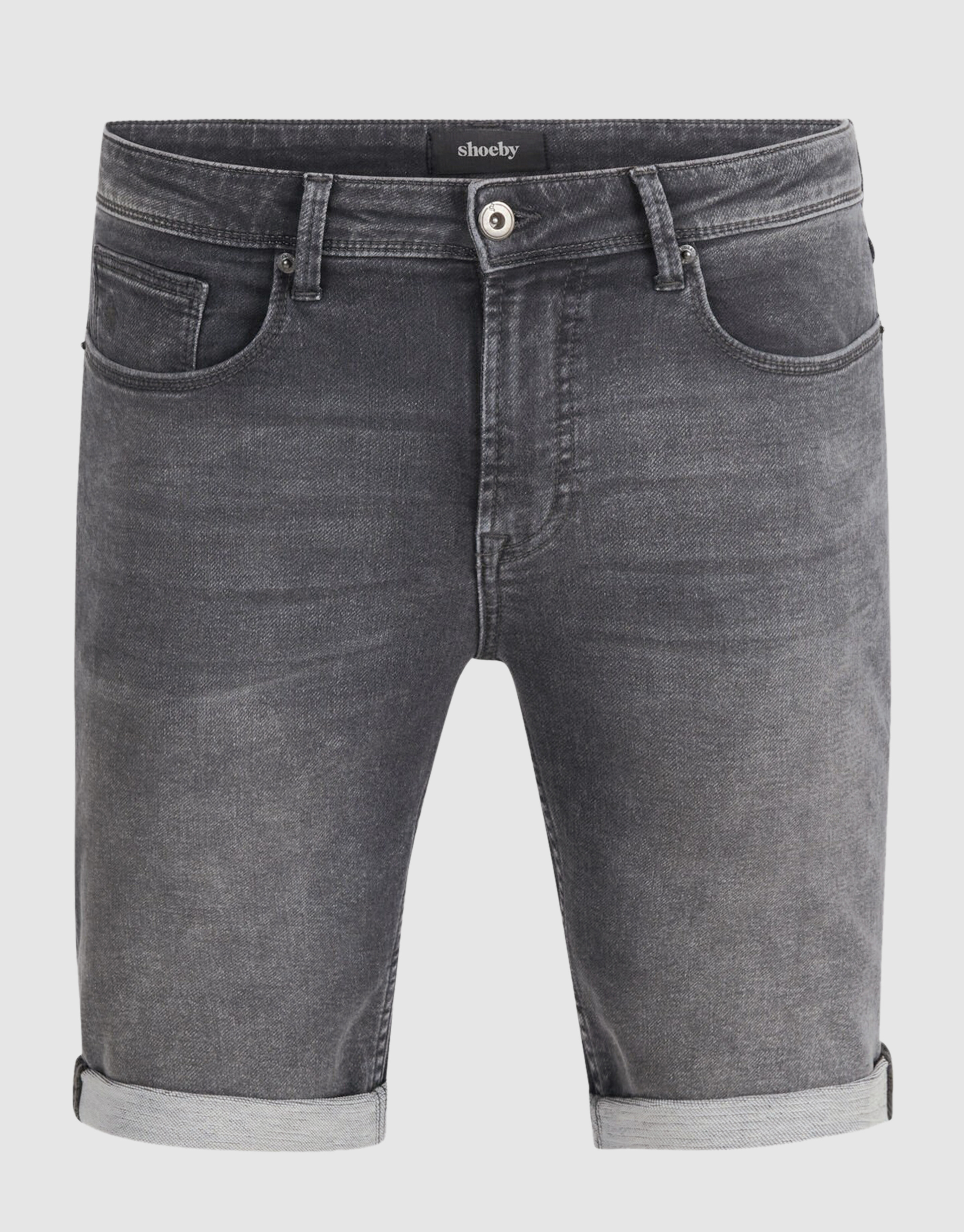 Jog Denim Short Donkergrijs SHOEBY MEN