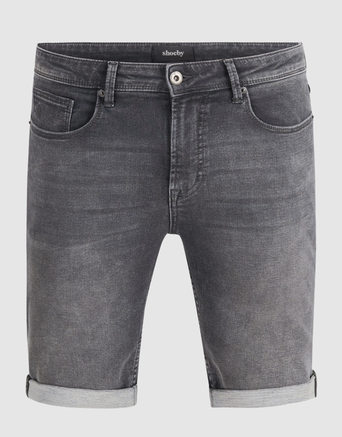 Jog Denim Short Donkergrijs SHOEBY MEN