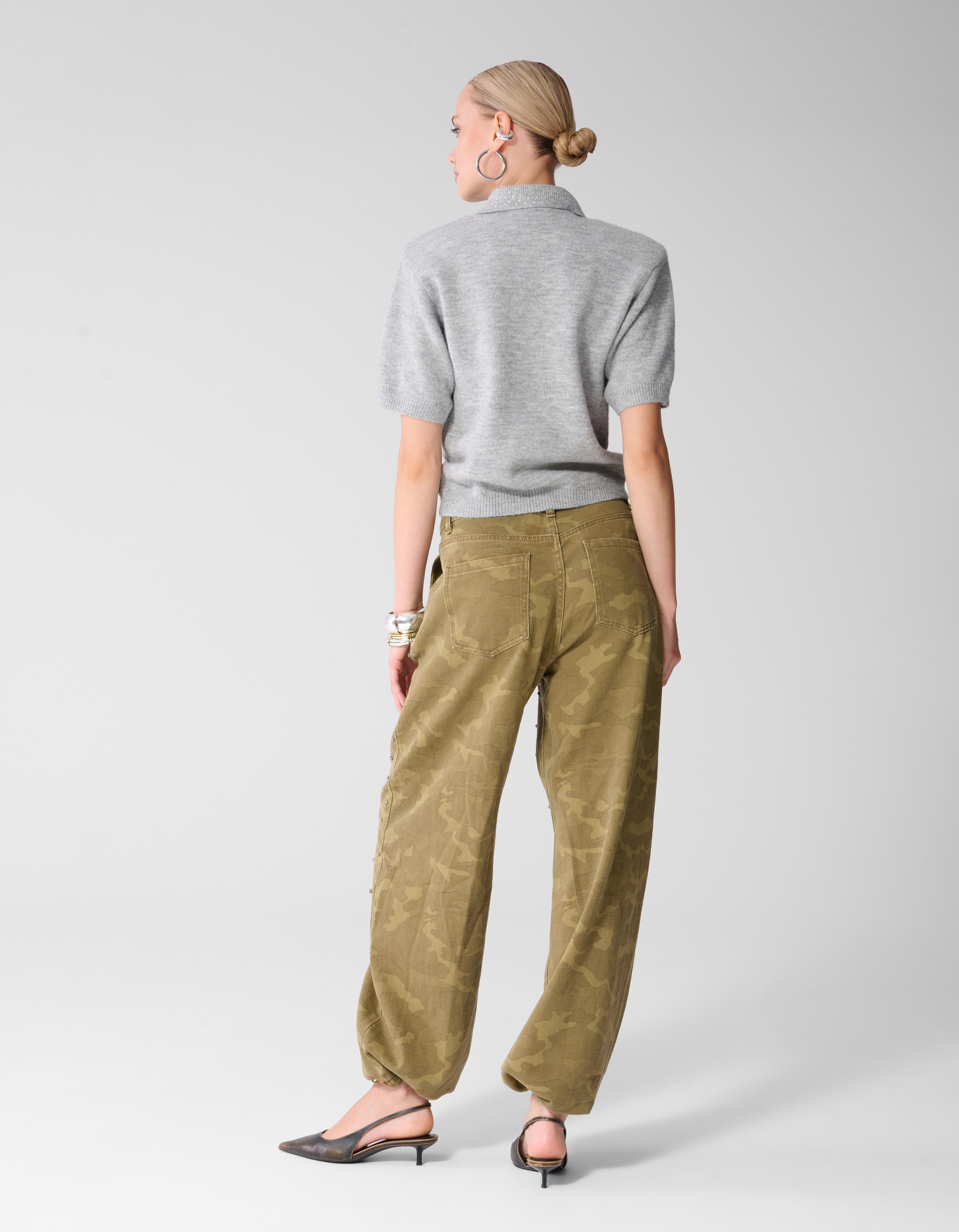 Camo Strass Jeans Bruin SHOEBY WOMEN