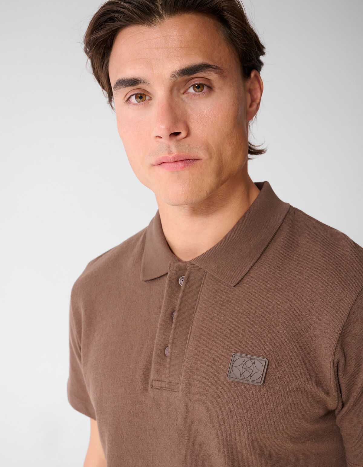 Spark Polo Donkerbruin SHOEBY MEN