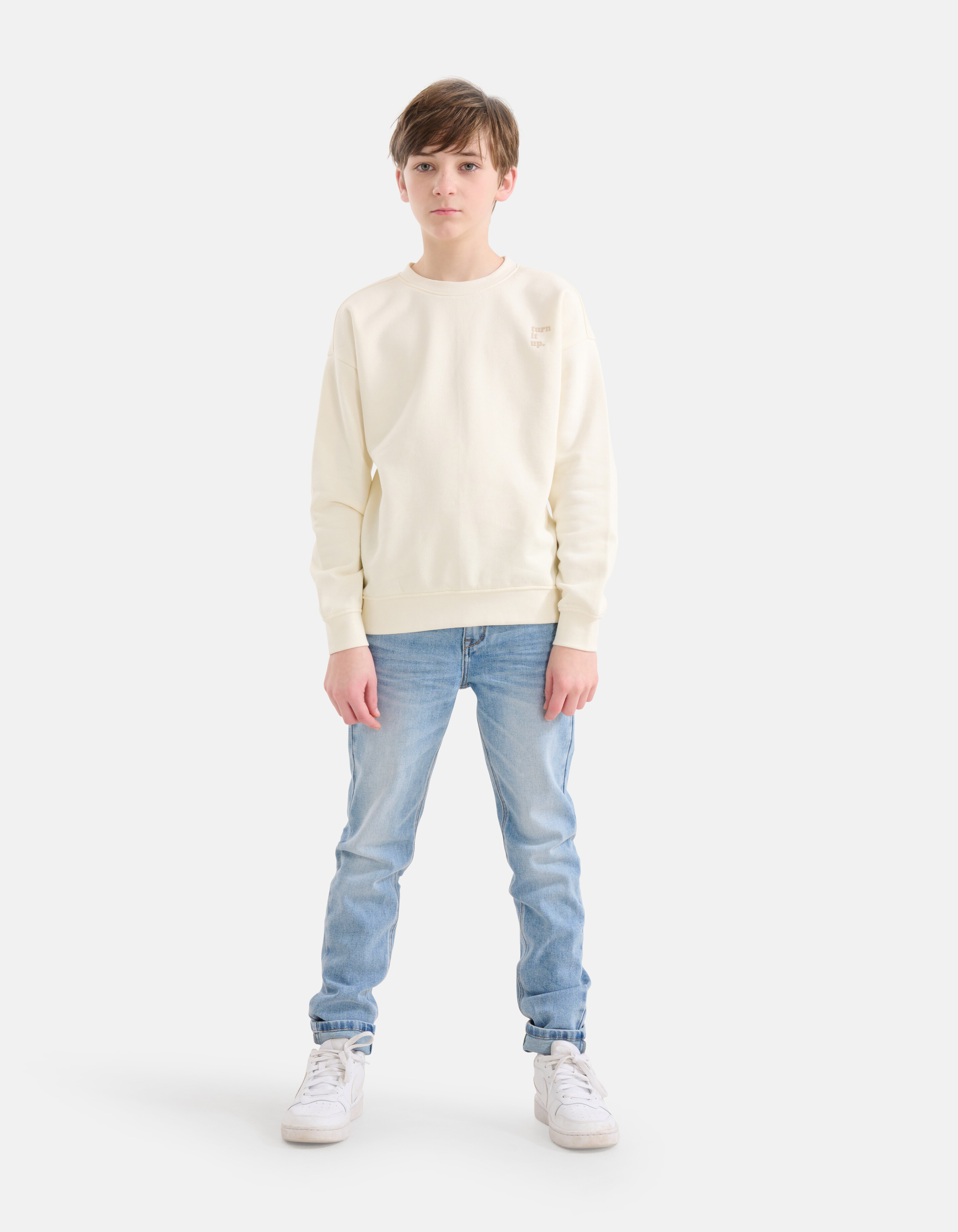 Artwork Sweater Gebroken Wit SHOEBY BOYS