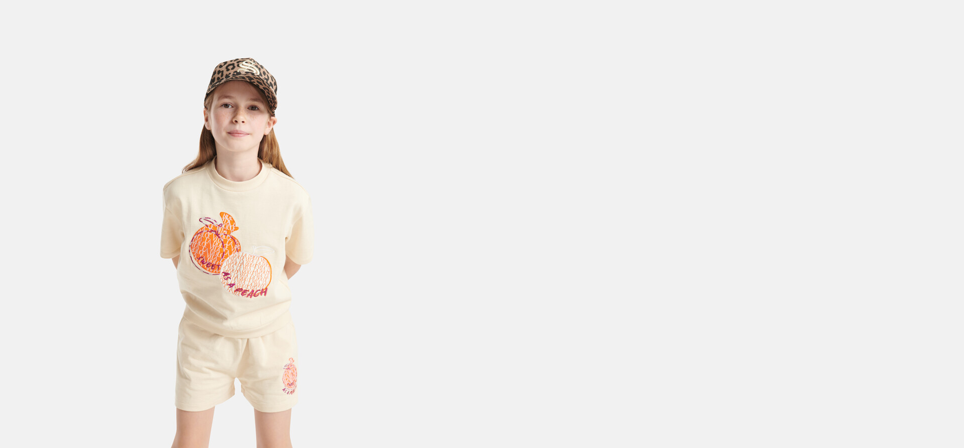 Sweat Short Gebroken Wit SHOEBY GIRLS