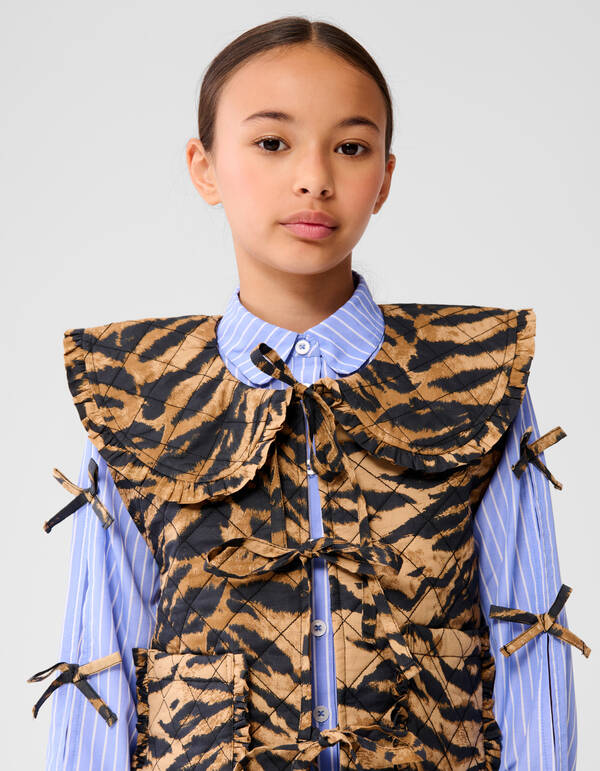 Collar Tijger Gilet Bruin SHOEBY GIRLS