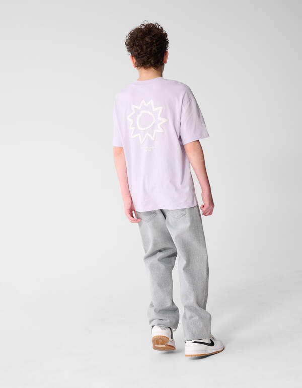 Soleil Artwork T-shirt Lichtpaars SHOEBY BOYS