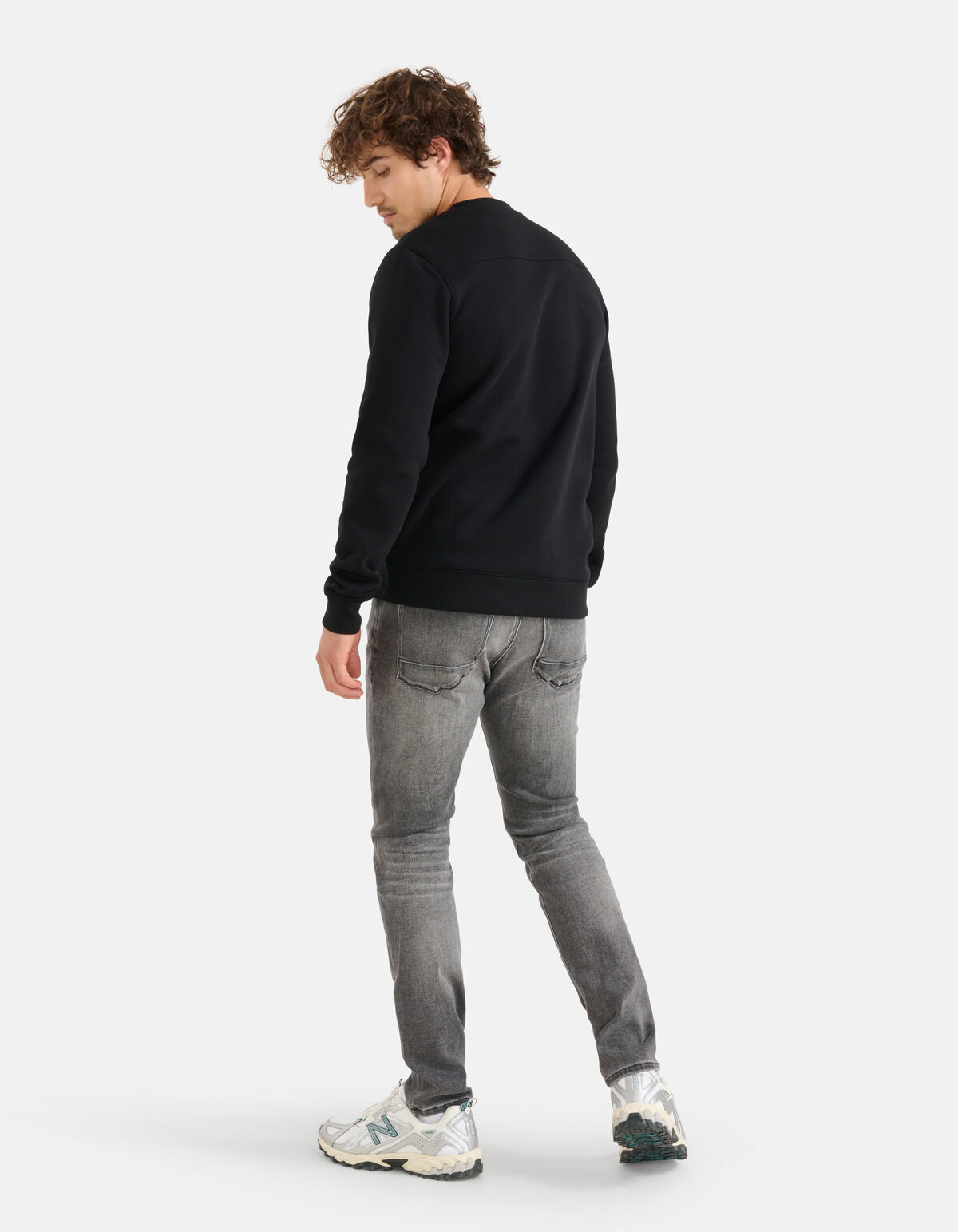 Slim Fit Jog Jeans Lichtgrijs L34 SHOEBY MEN