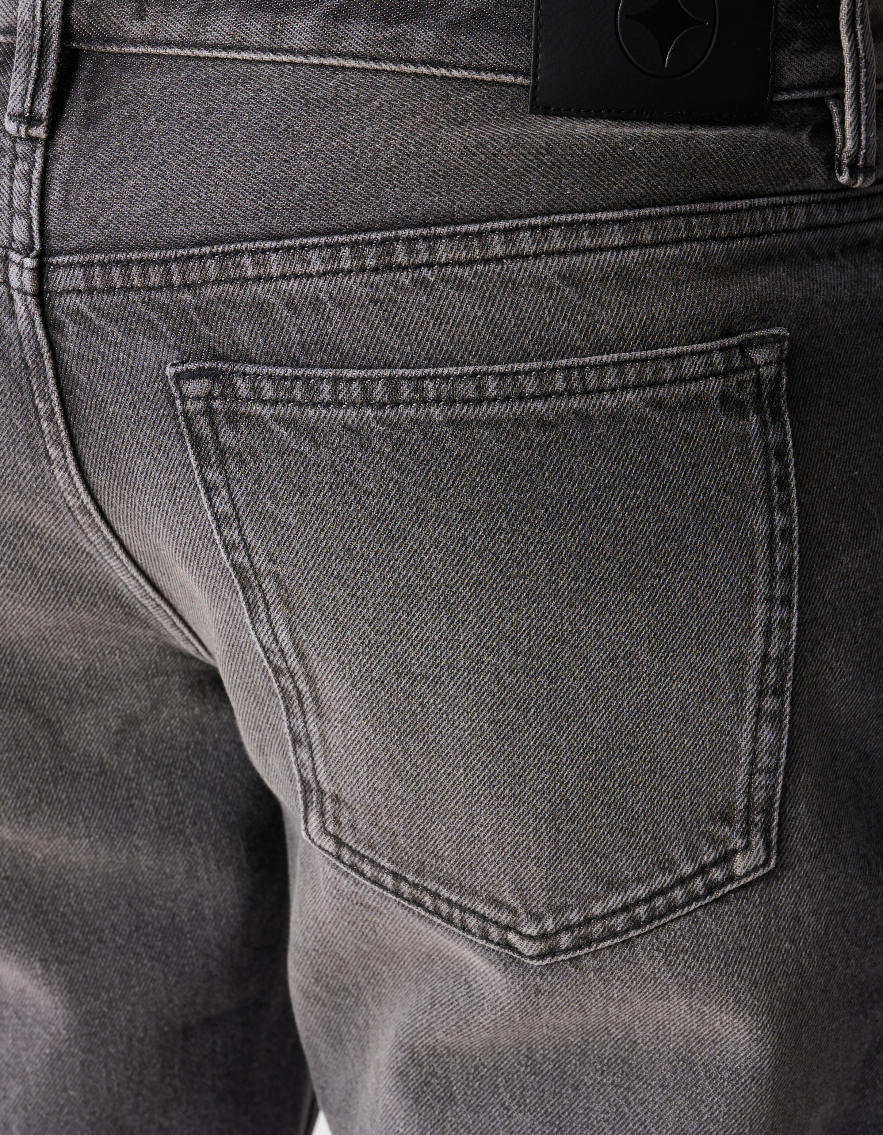 Modern Straight Fit Jeans Washed Zwart L34 SHOEBY MEN