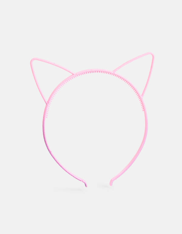 Glitter Katten Haarband Roze SHOEBY ACCESSOIRES