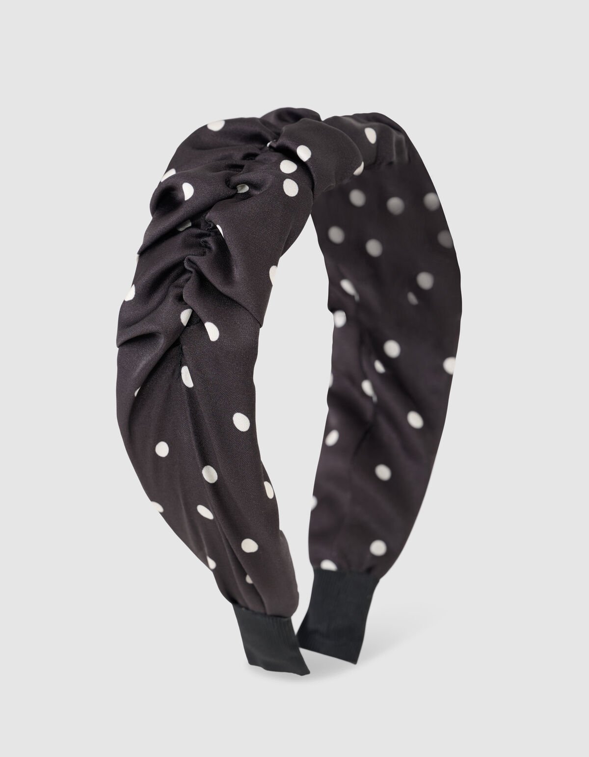 Polkadot Scrunched Haarband Zwart SHOEBY ACCESSOIRES