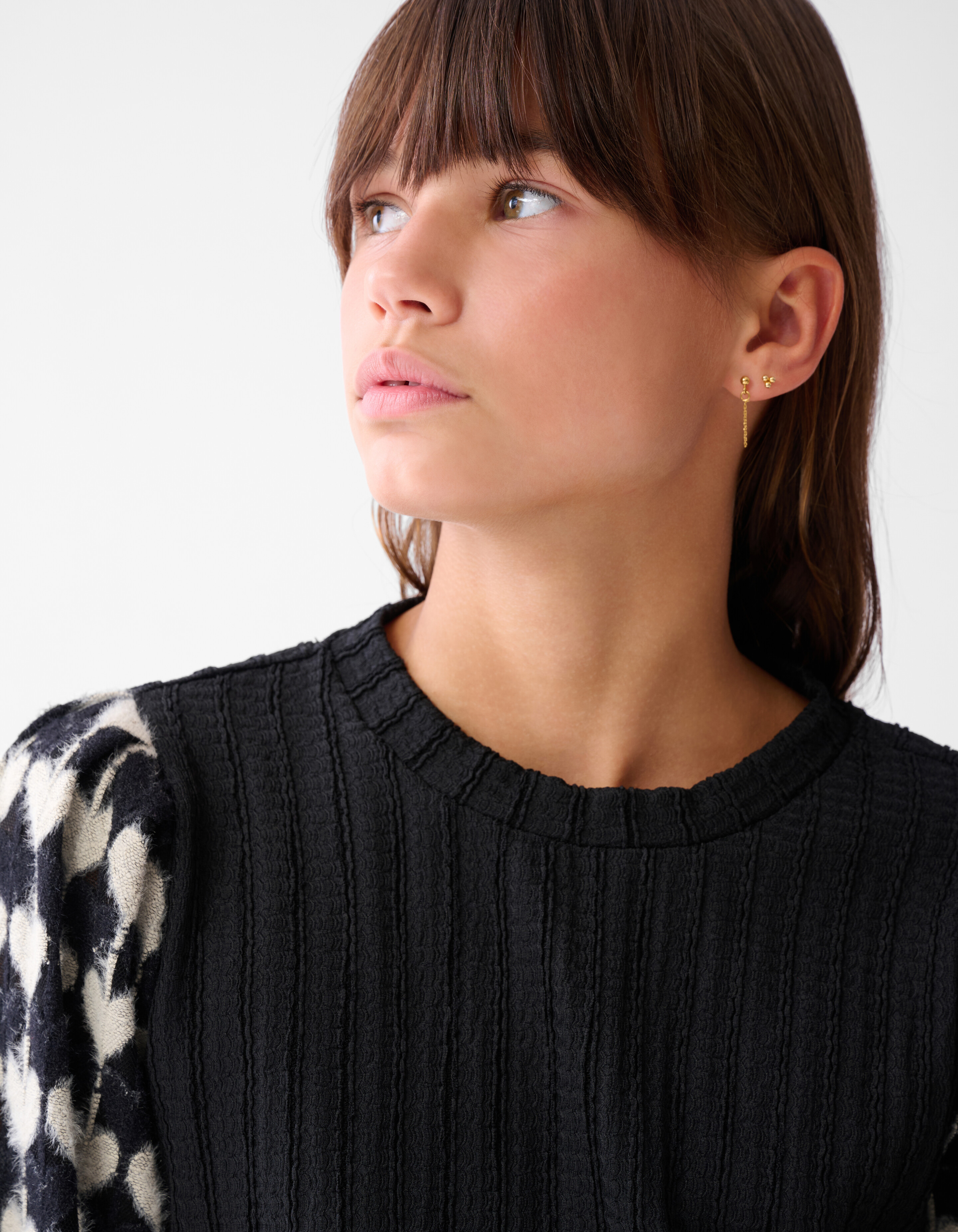 Heart Mix Top Zwart SHOEBY GIRLS