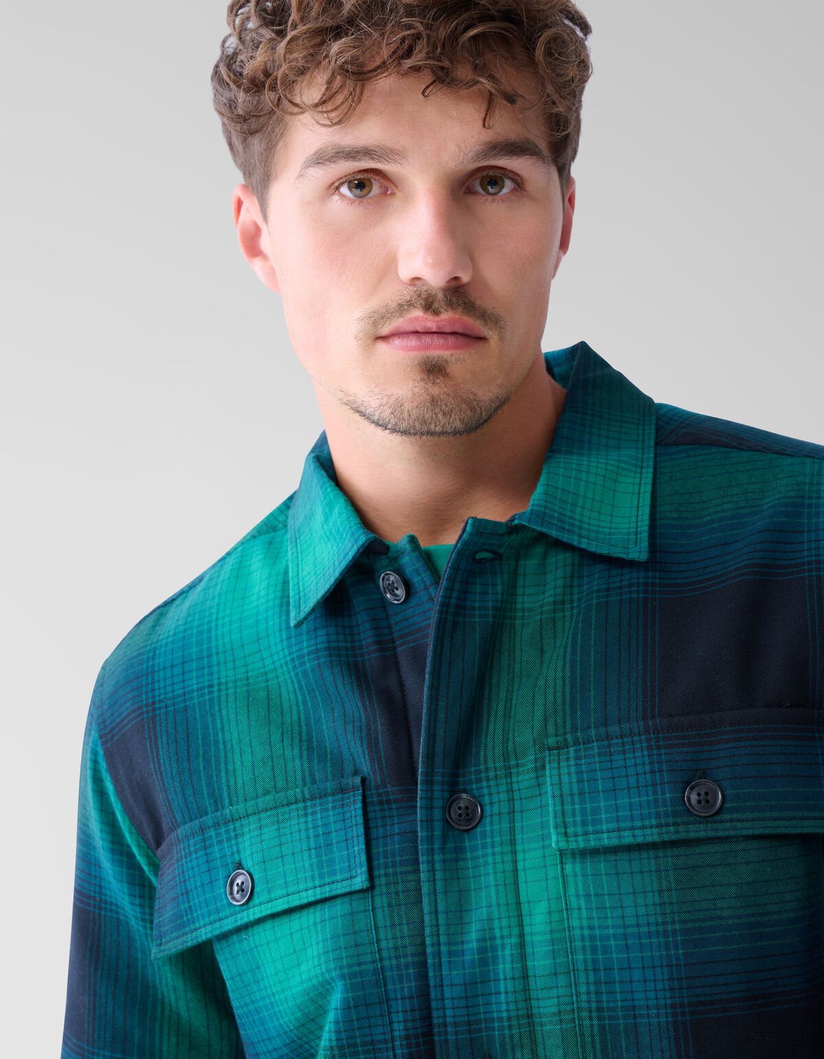 Ruiten Padded Overshirt Groen SHOEBY MEN