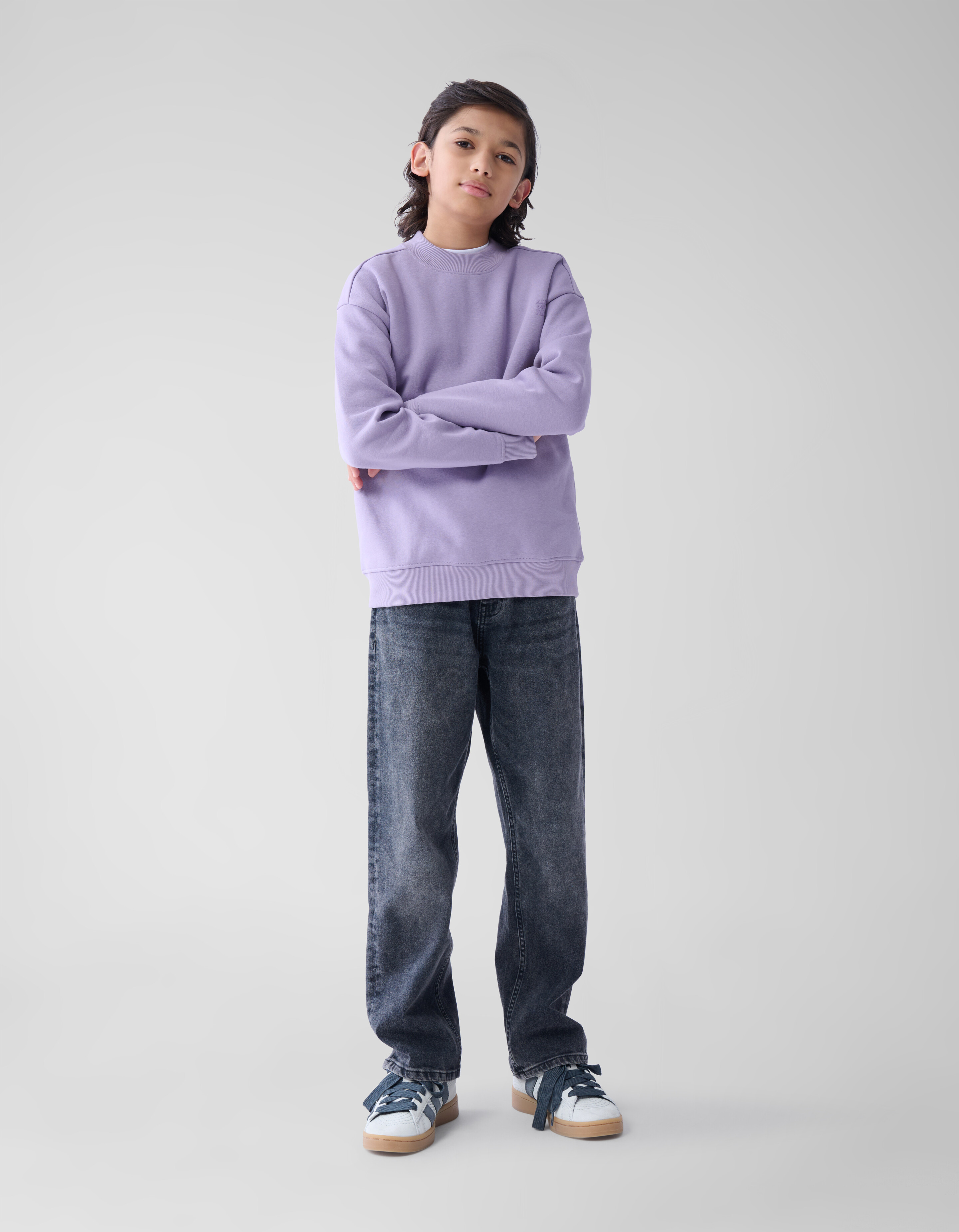 Backprint Sweater Lichtpaars SHOEBY BOYS