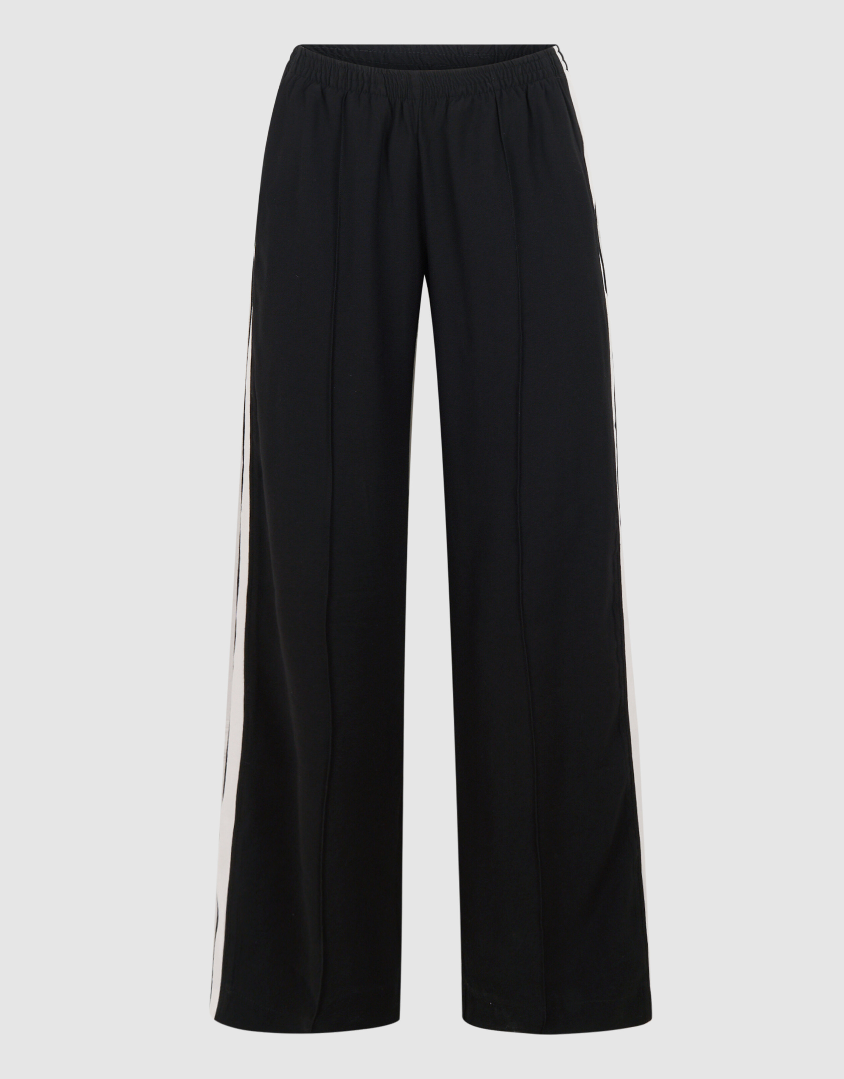 Sporty Wide Leg Broek Zwart SHOEBY WOMEN