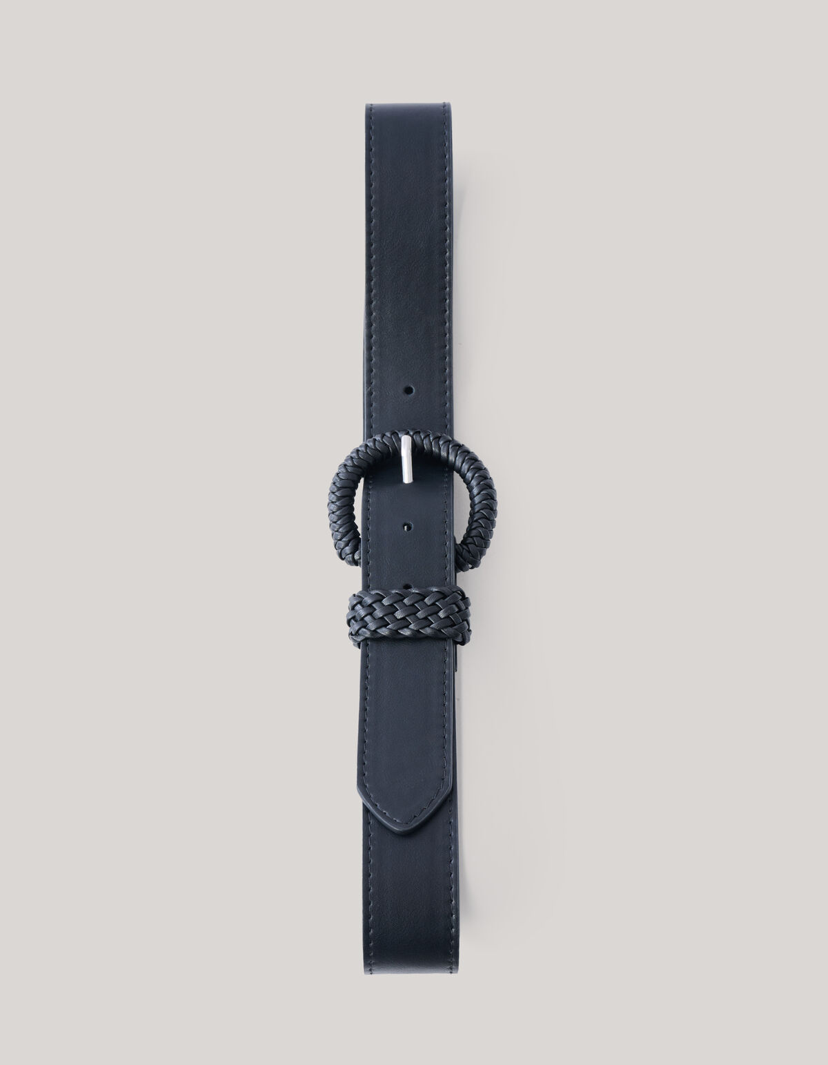 Gevlochten riem Zwart SHOEBY ACCESSOIRES