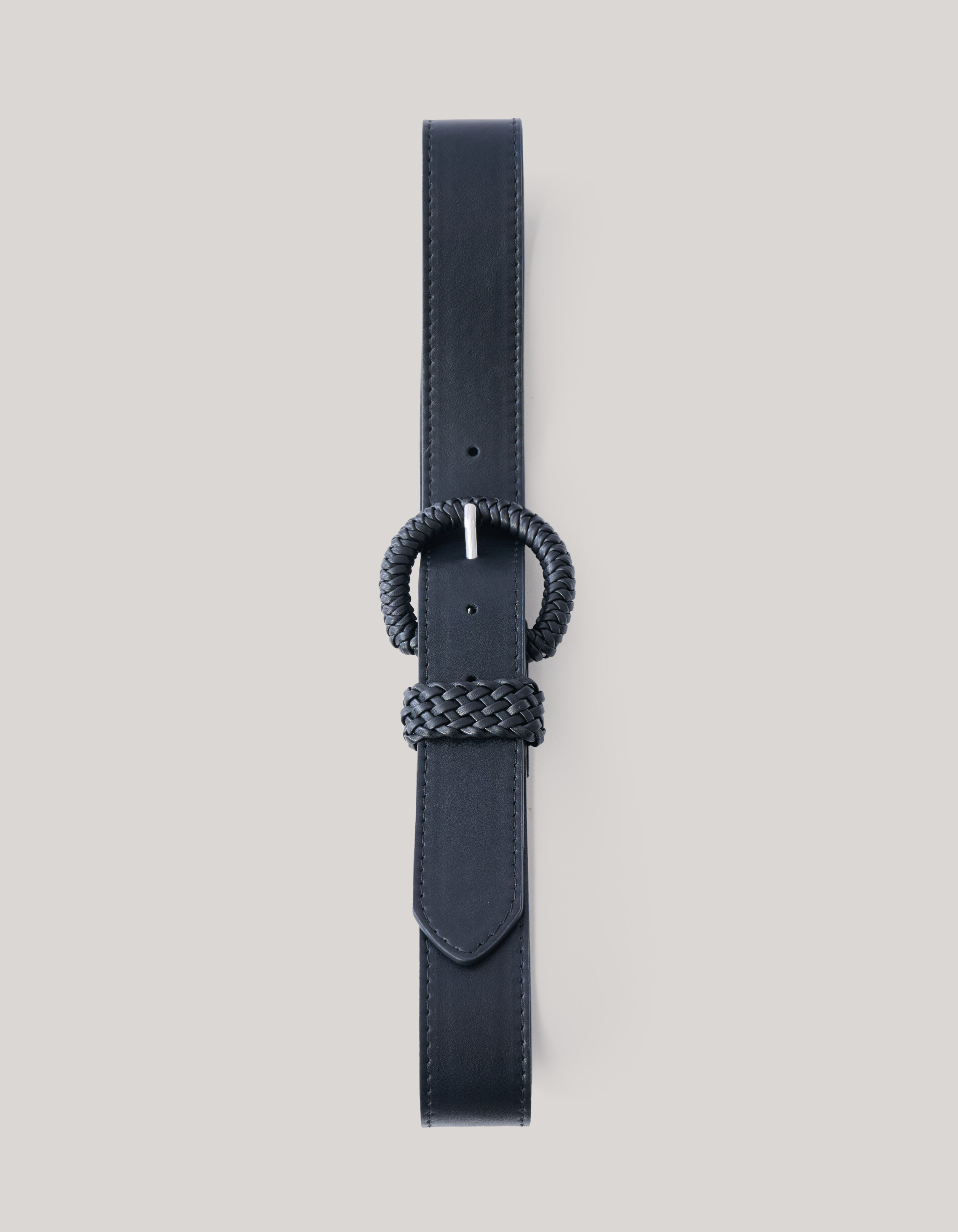 Gevlochten riem Zwart SHOEBY ACCESSOIRES