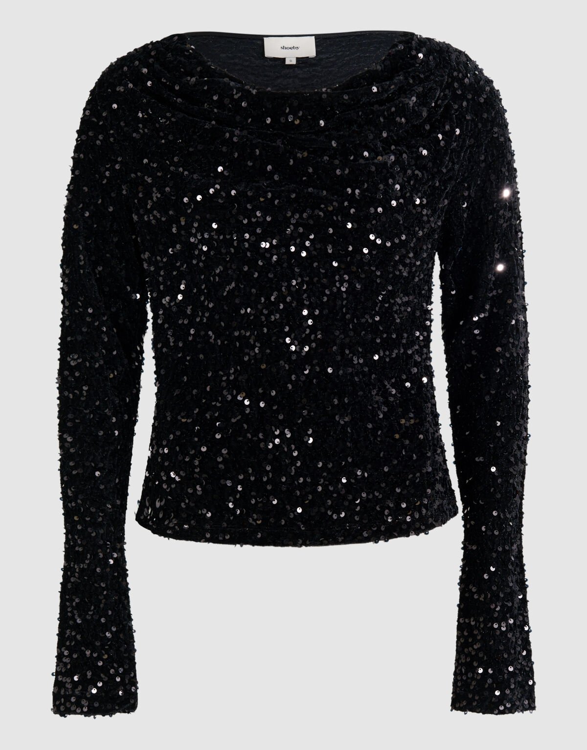Sequin Waterval Top Zwart SHOEBY WOMEN