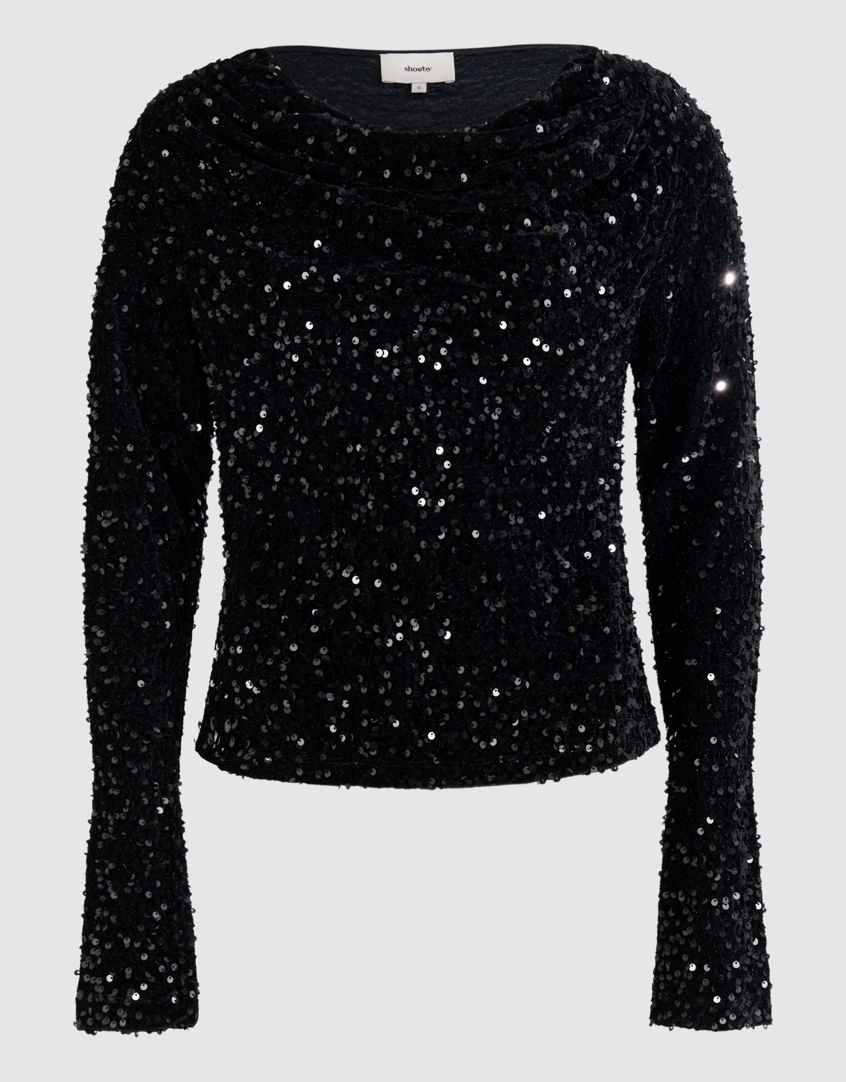 Sequin Waterval Top Zwart SHOEBY WOMEN