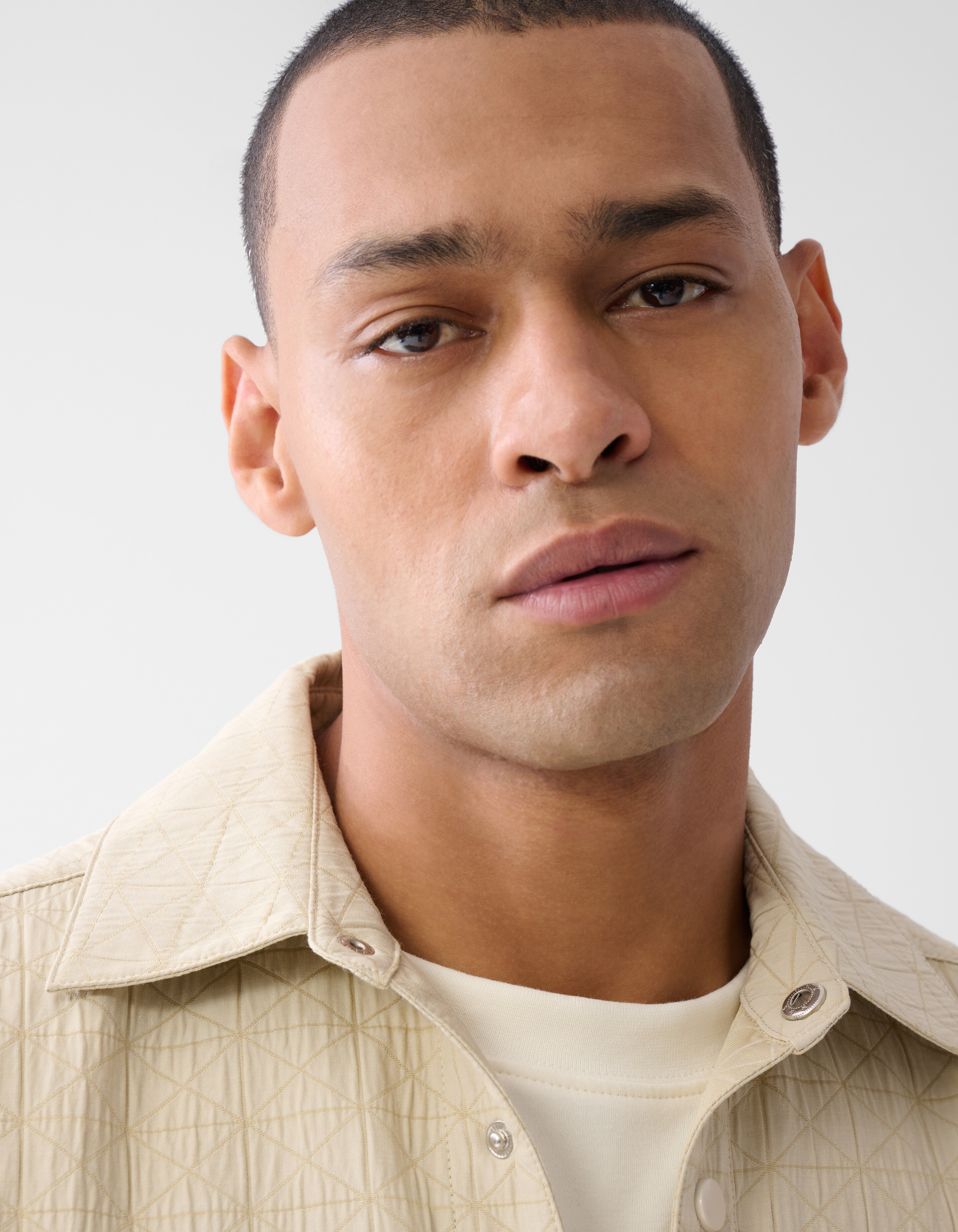 Structuur Overshirt Zand SHOEBY MEN