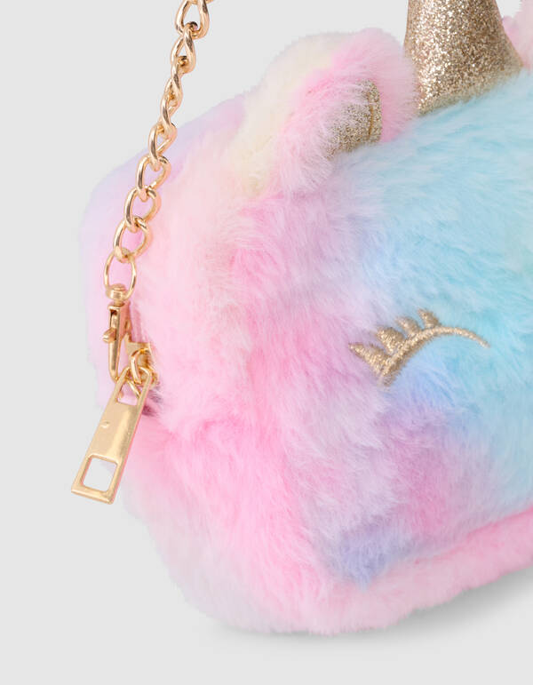 Unicorn Glitter Tas Blauw/Roze SHOEBY ACCESSOIRES