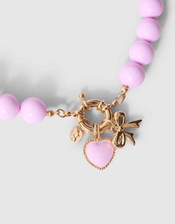 Statement Strik Ketting Paars SHOEBY ACCESSOIRES