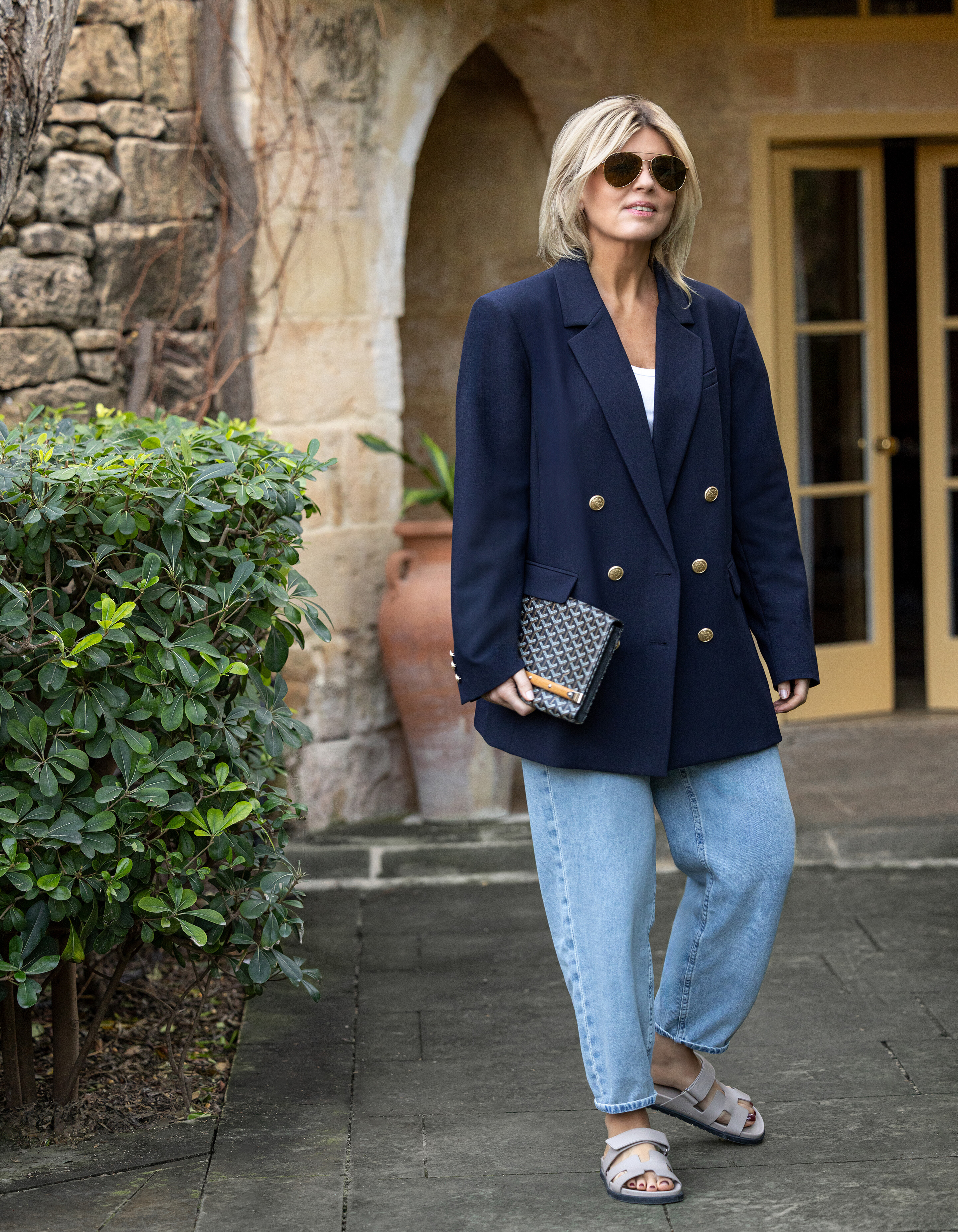 Relaxed Fit Blazer Donkerblauw By Lonneke SHOEBY WOMEN