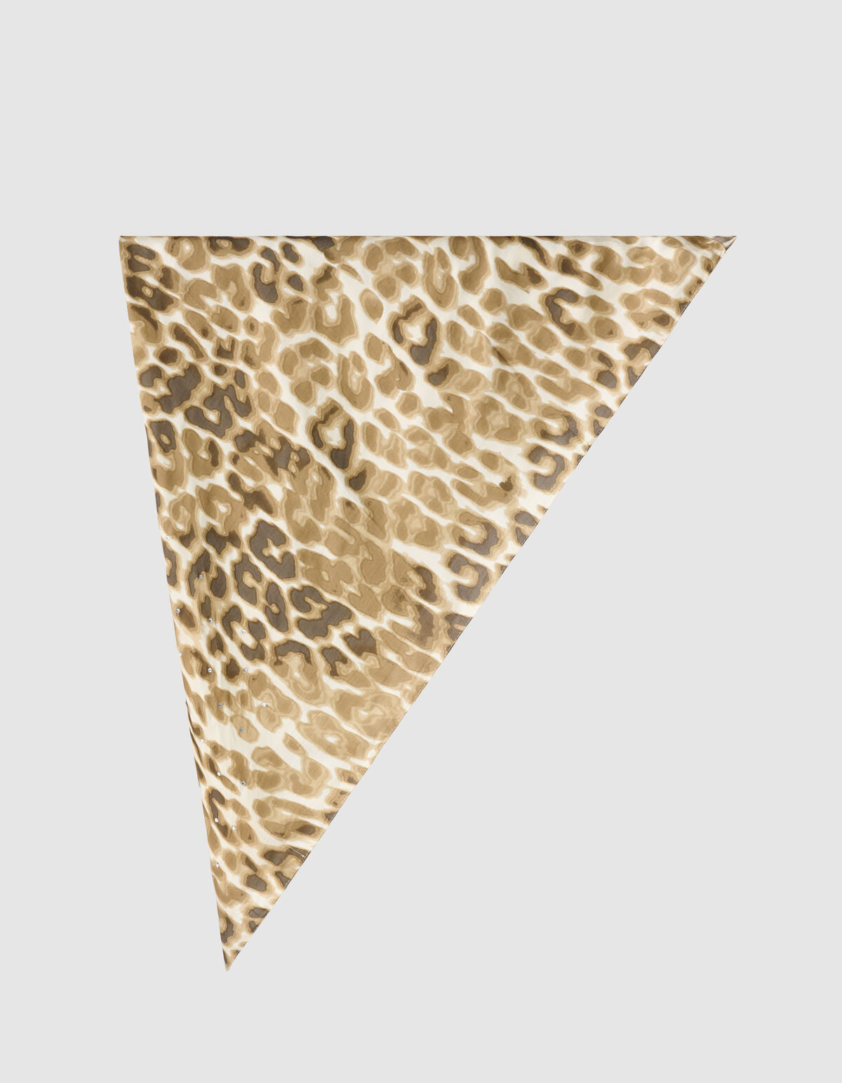 Strass Leopard Sjaal Lichtbruin SHOEBY ACCESSOIRES