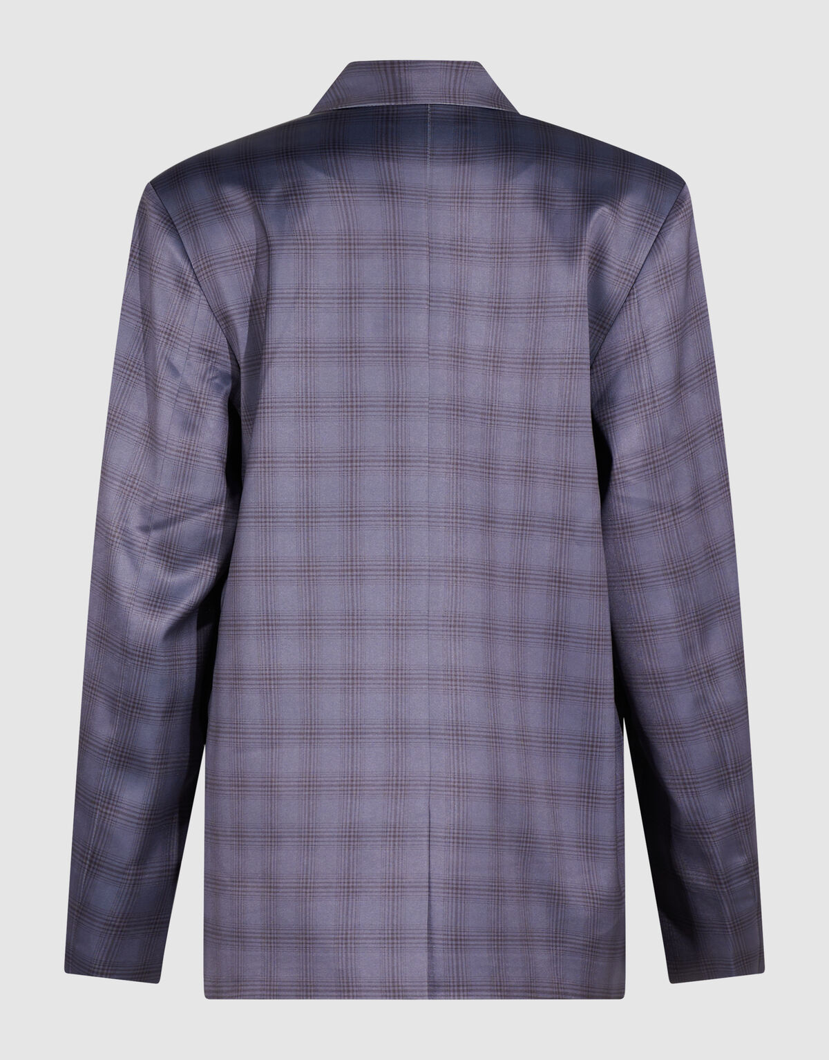 Satijnen Geruiten Blazer Grijs By Mieke SHOEBY WOMEN