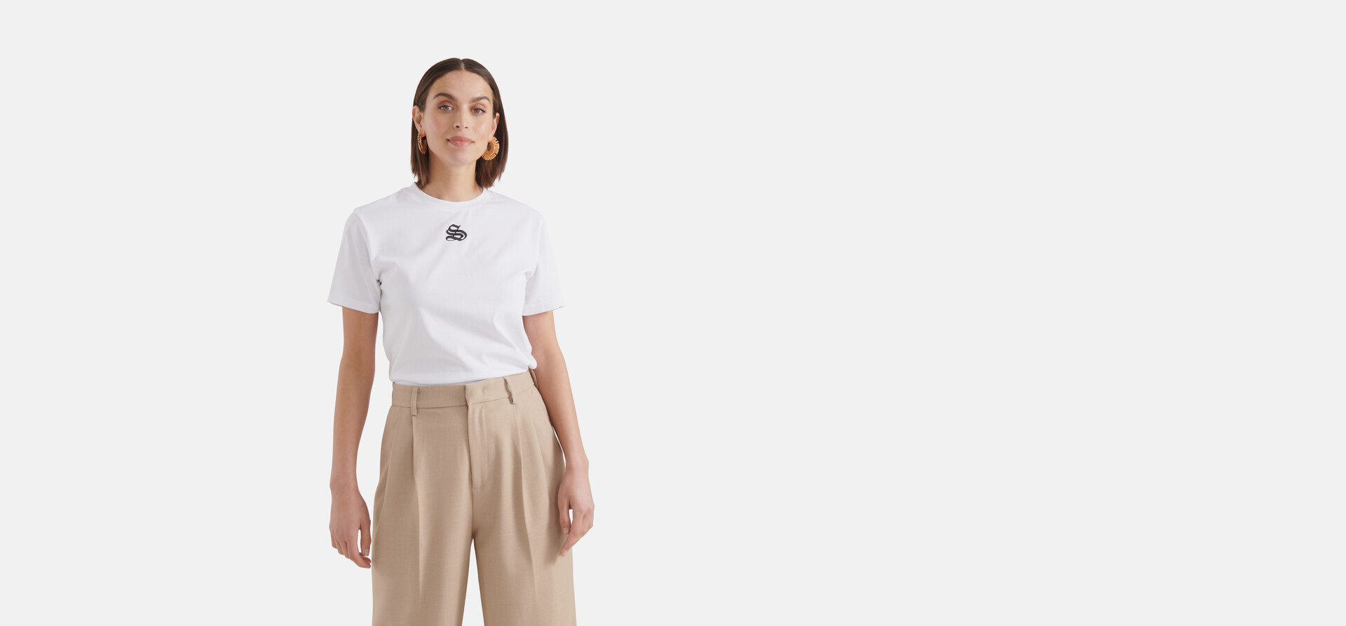 Signature Artwork T-shirt Wit SHOEBY WOMEN