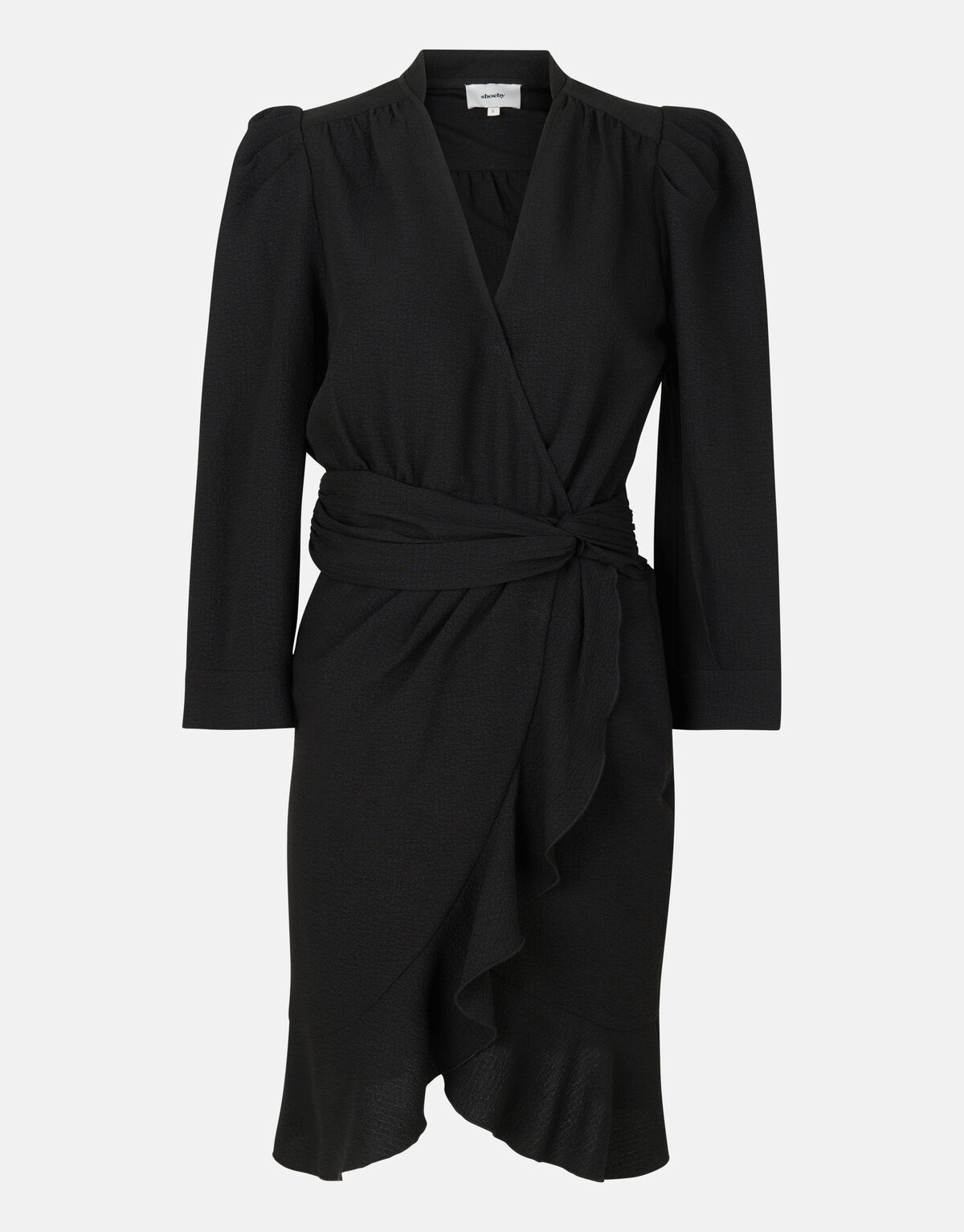 Gedrapeerde Jurk Zwart By Fred SHOEBY WOMEN