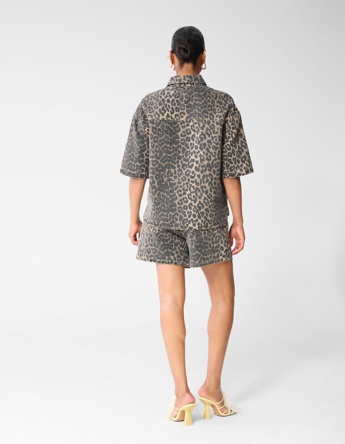 Leopard Denim Short Bruin SHOEBY WOMEN