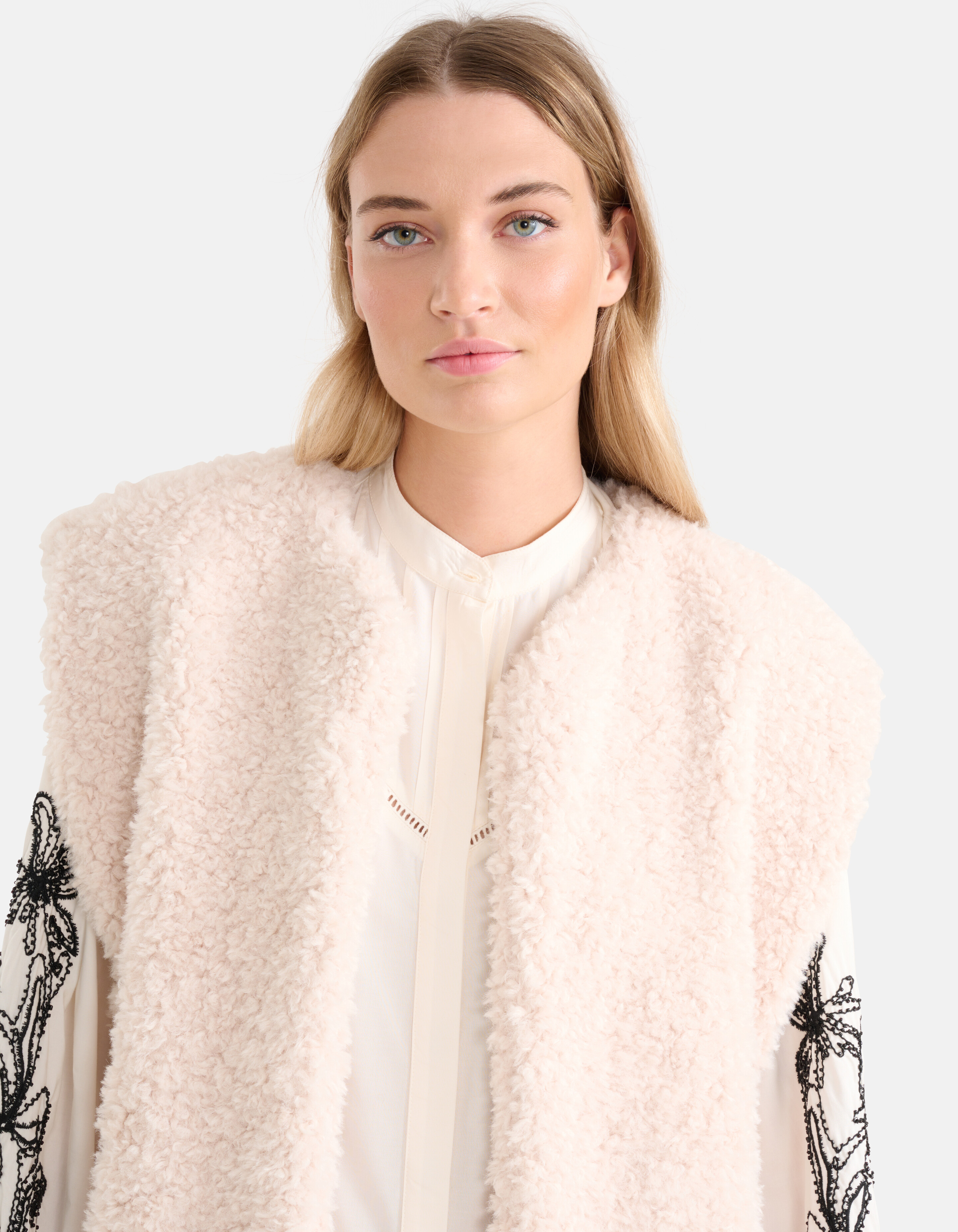 Teddy Gilet Gebroken Wit SHOEBY WOMEN