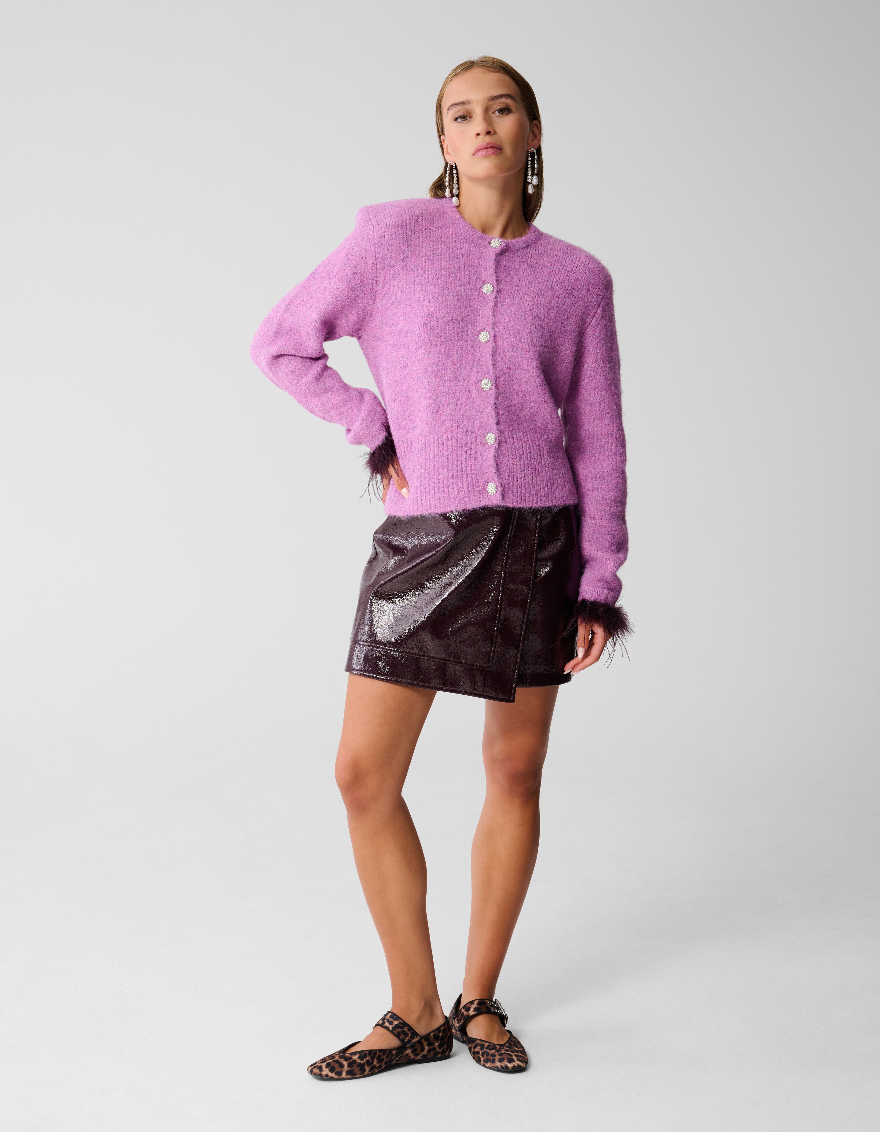 Feather Vest Roze SHOEBY WOMEN