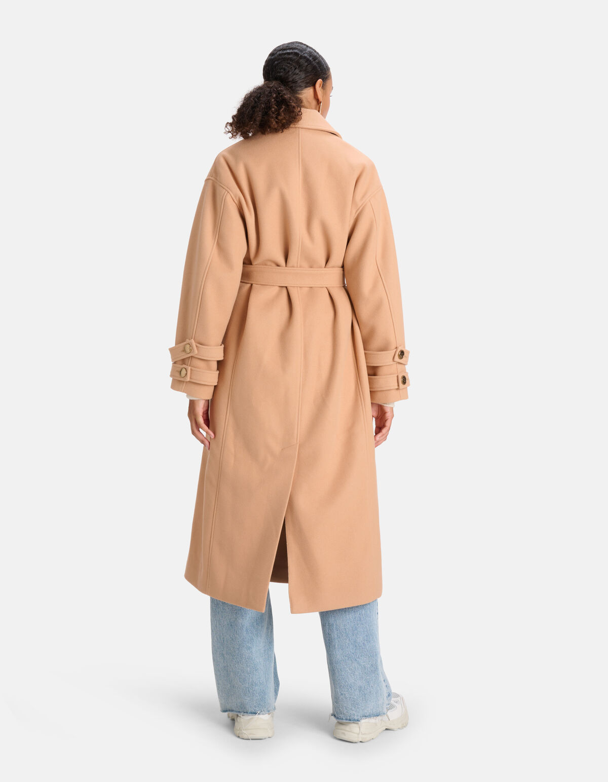Lange Mantel Jas Bruin SHOEBY WOMEN