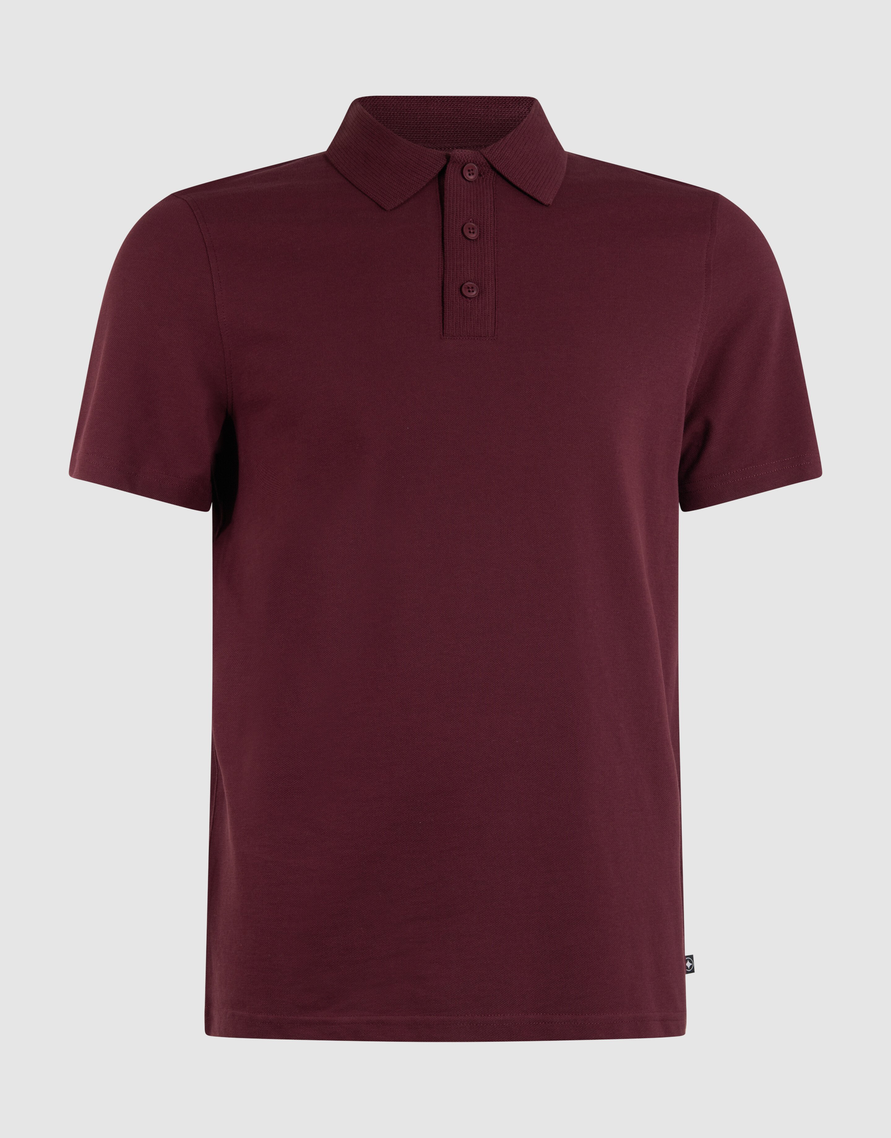 Gebreide Polo Donkerrood SHOEBY MEN