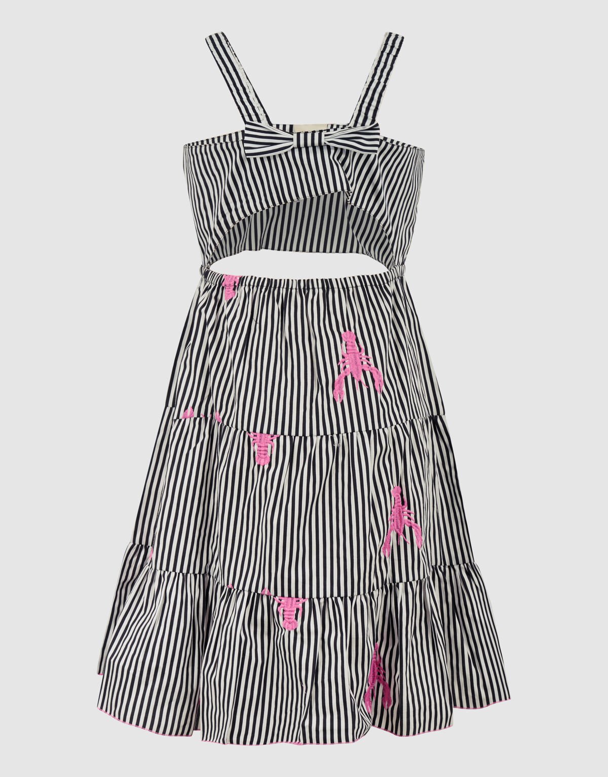 Striped Kreeften Jurk Zwart SHOEBY GIRLS