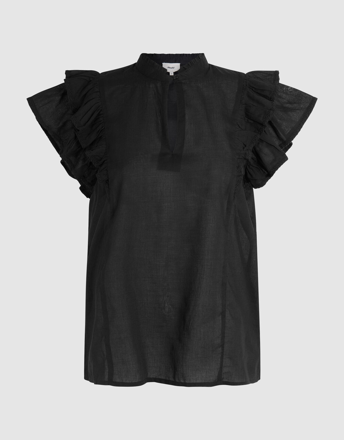 Ruffle Top Zwart SHOEBY WOMEN