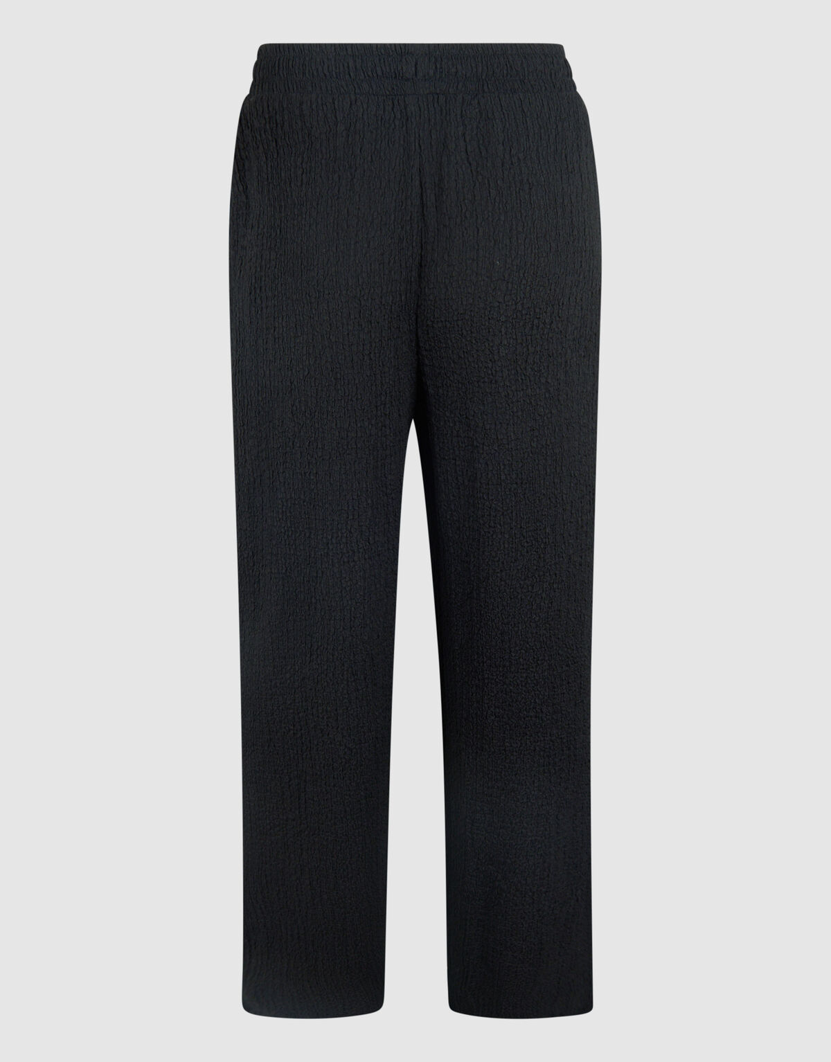 Crinkle Wide Leg Broek Zwart SHOEBY WOMEN