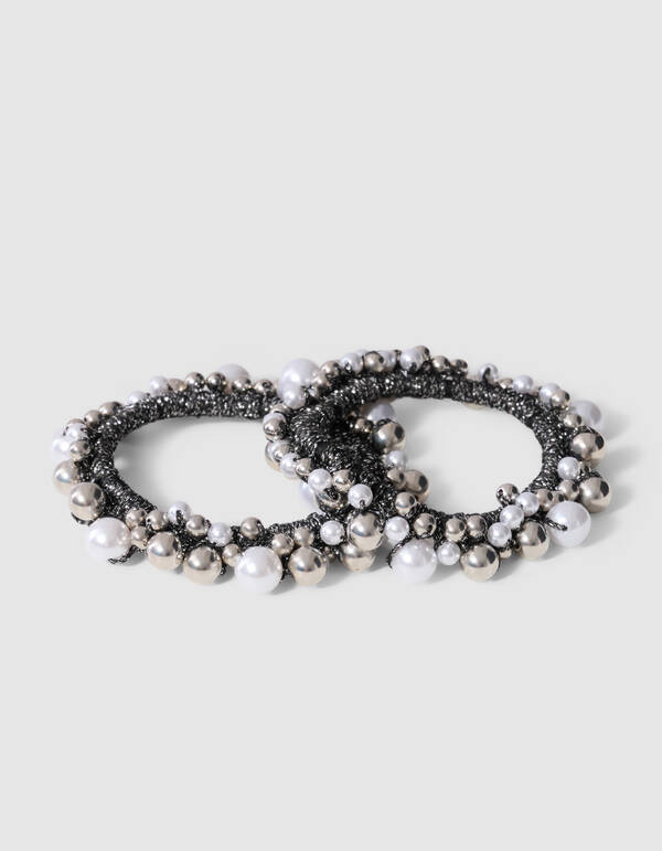 Pearl Mouwophouder Zilver SHOEBY ACCESSOIRES