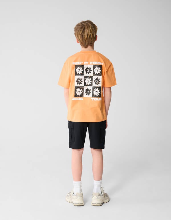 Fresh Tour Artwork T-shirt Oranje SHOEBY BOYS