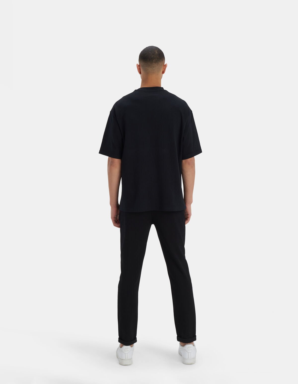 Slim Fit Pantalon Zwart REFILL