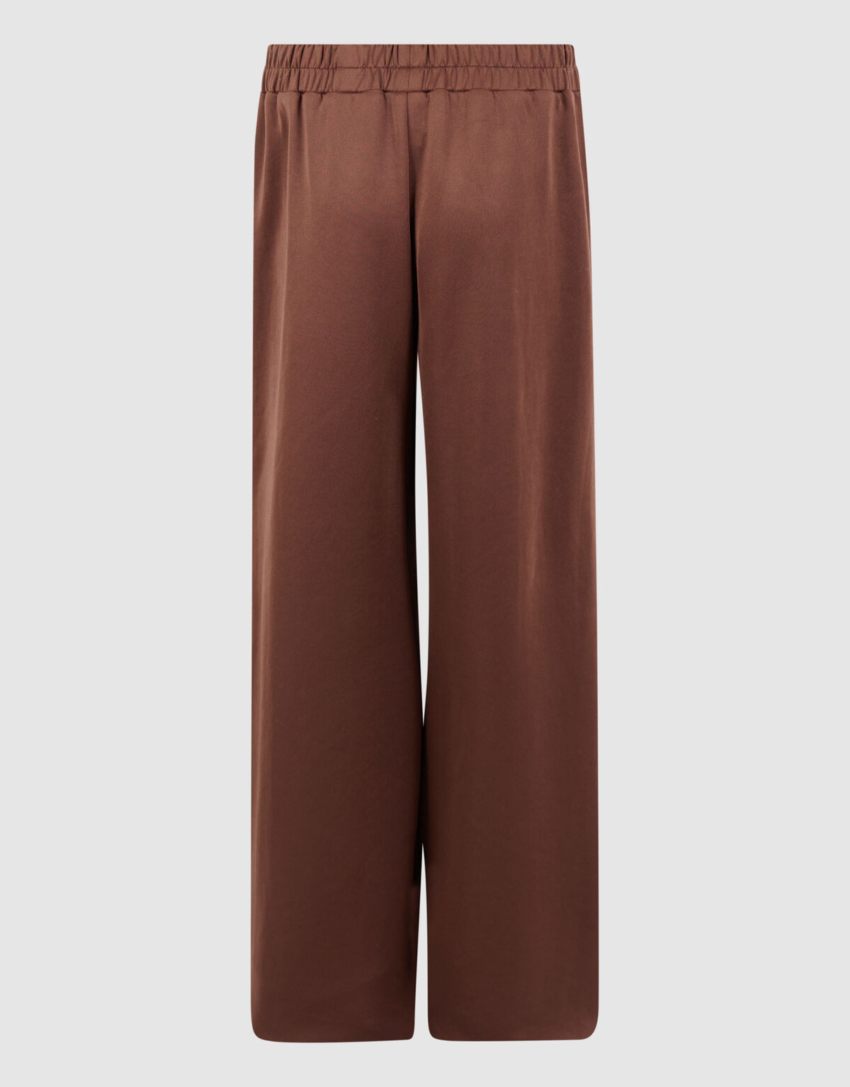 Button Wide Leg Fit Broek Bruin SHOEBY GIRLS