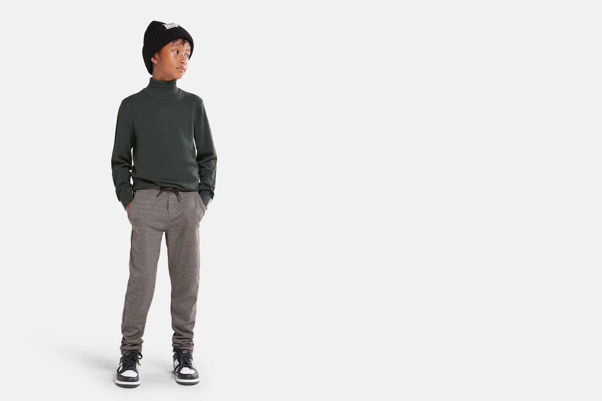 Geruite Broek Grijs SHOEBY BOYS