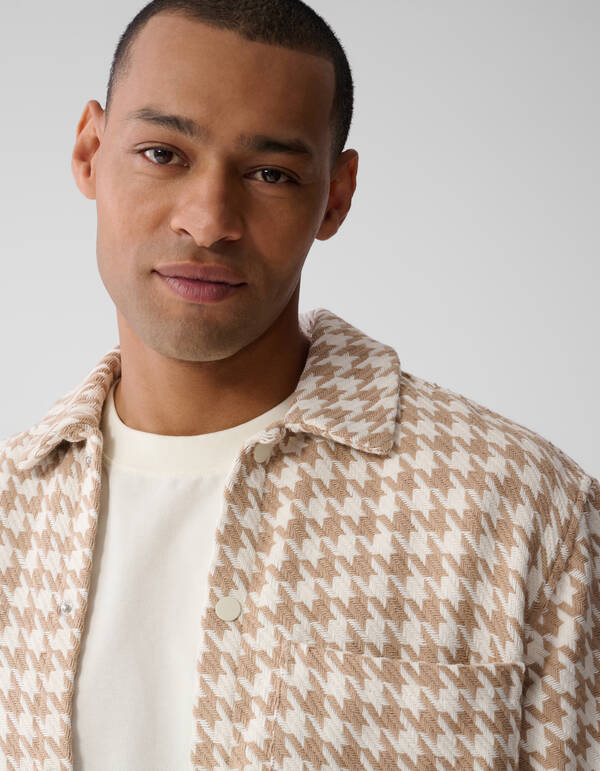 Ruiten Overshirt Zand SHOEBY MEN