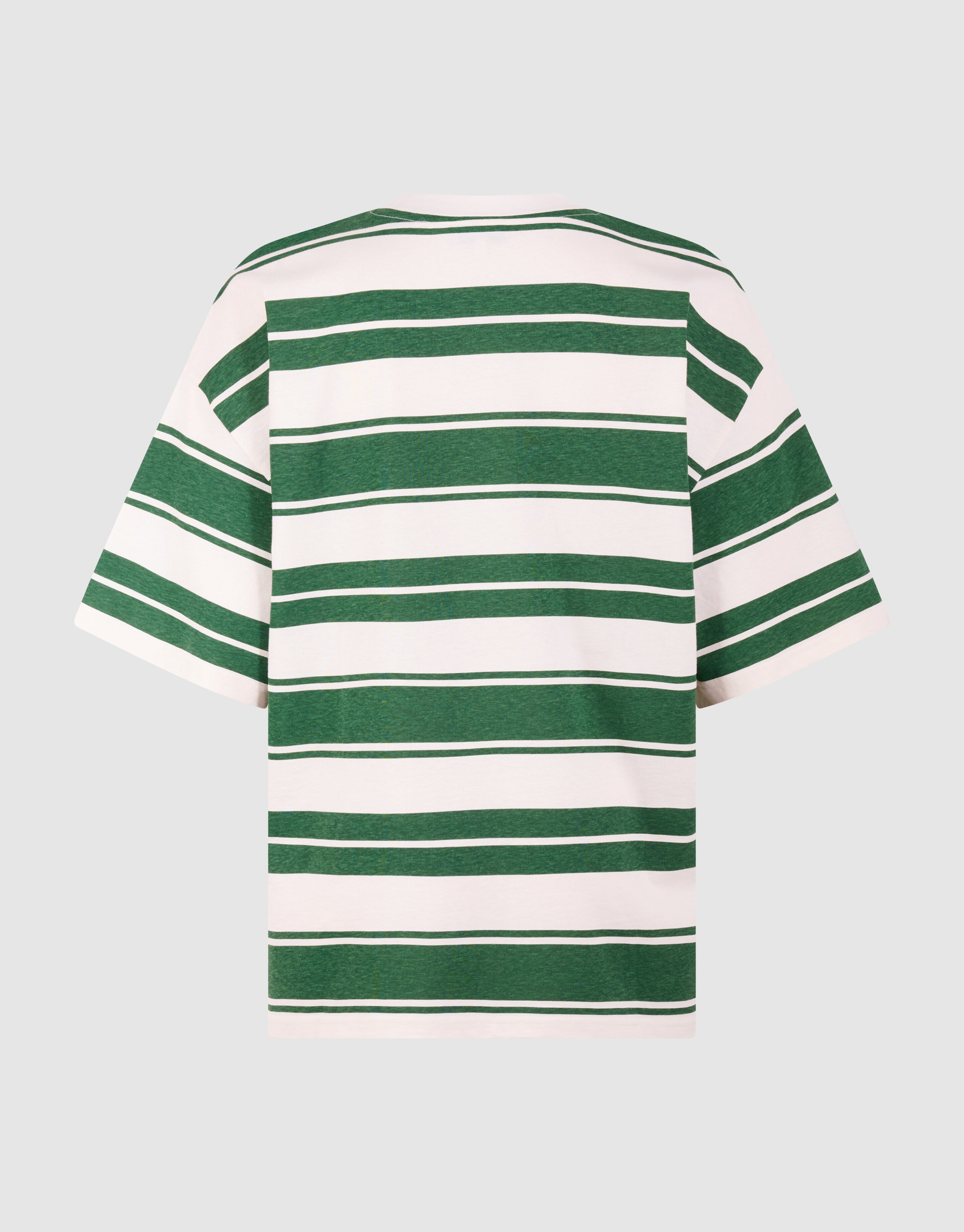 Stripe Artwork T-shirt Groen SHOEBY WOMEN