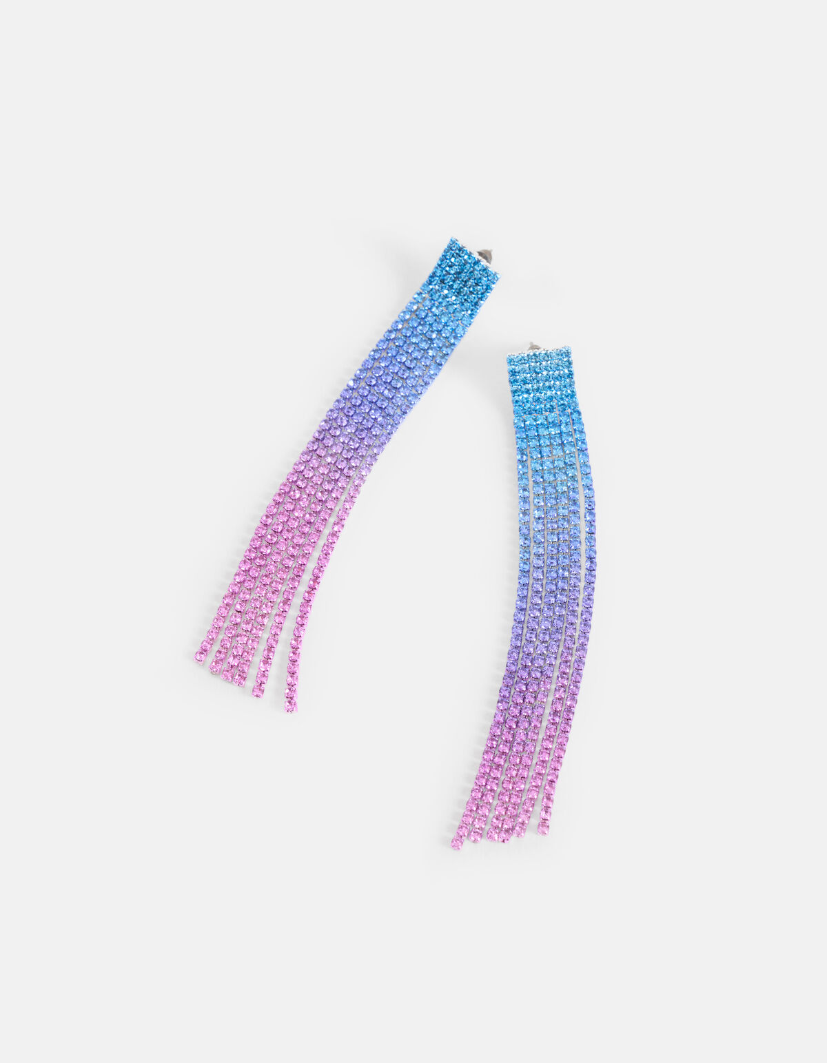 Ombre Strass Oorbellen Blauw SHOEBY ACCESSOIRES