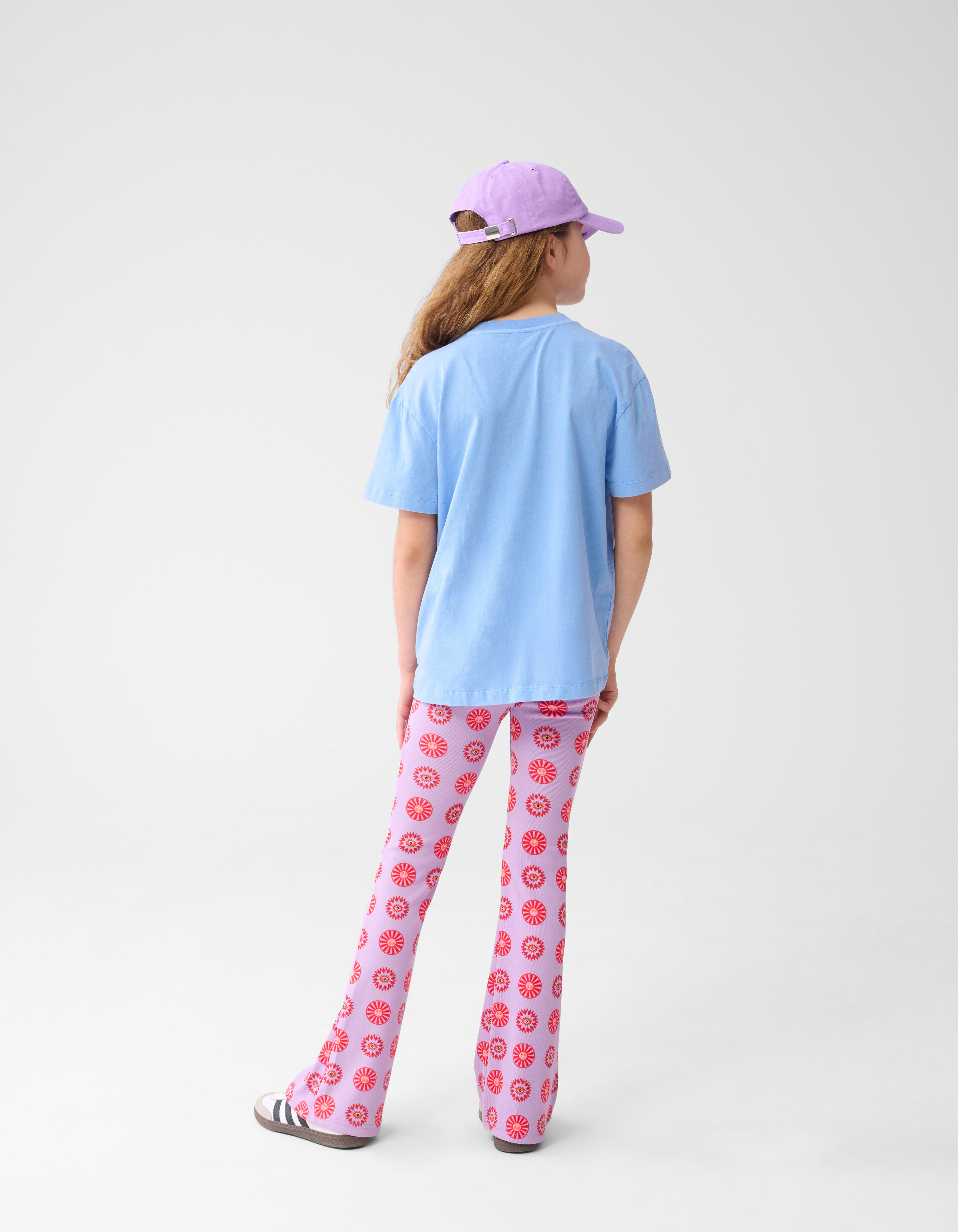 Leopard Embroidery T-shirt Lichtblauw By Lizzy SHOEBY GIRLS