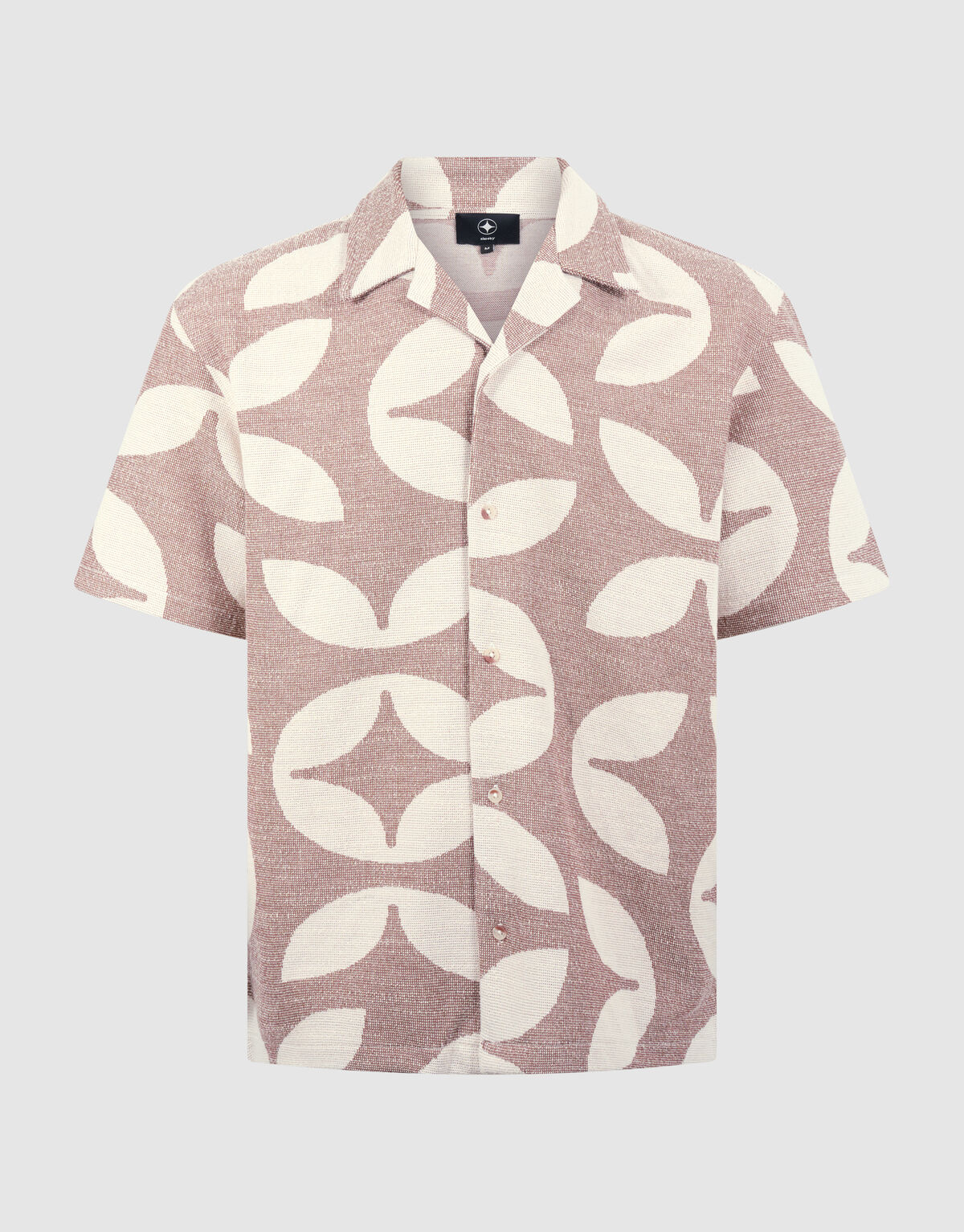 All-over Logo Print Overshirt Bruin SHOEBY MEN