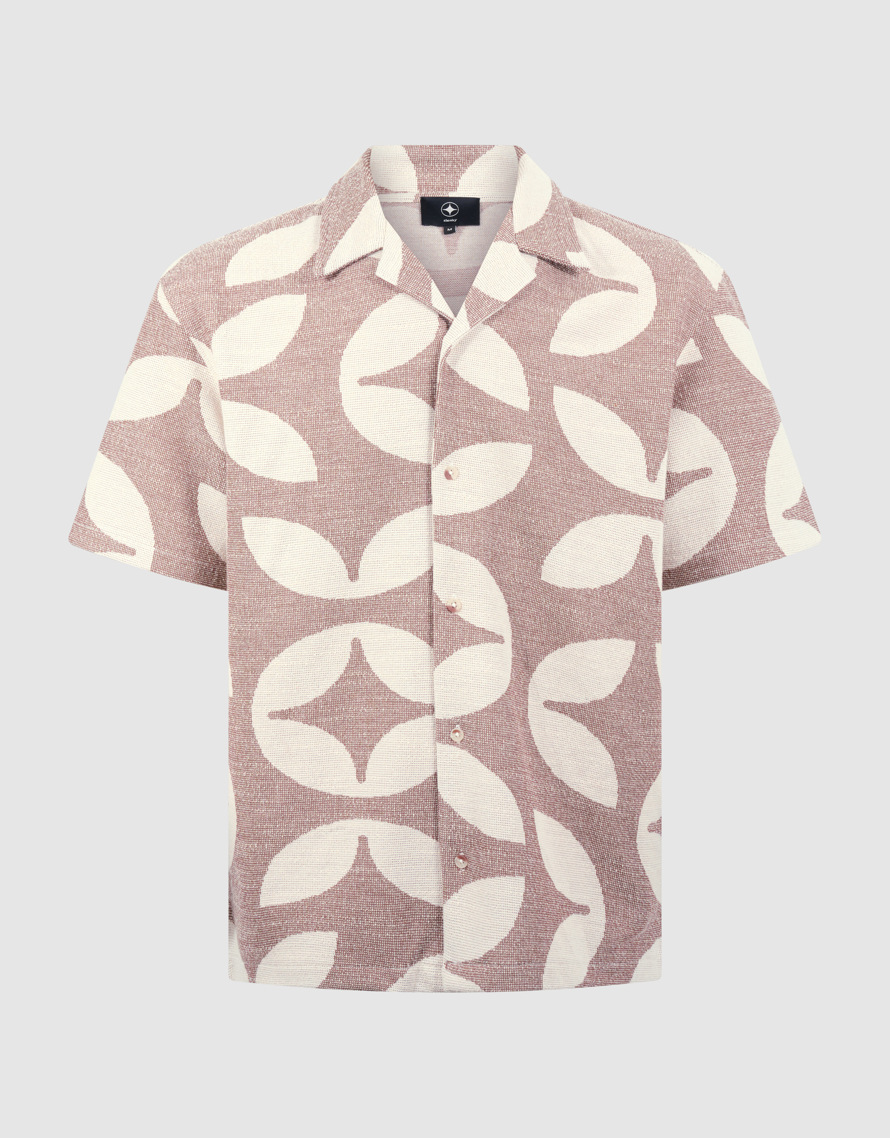 All-over Logo Print Overshirt Bruin SHOEBY MEN