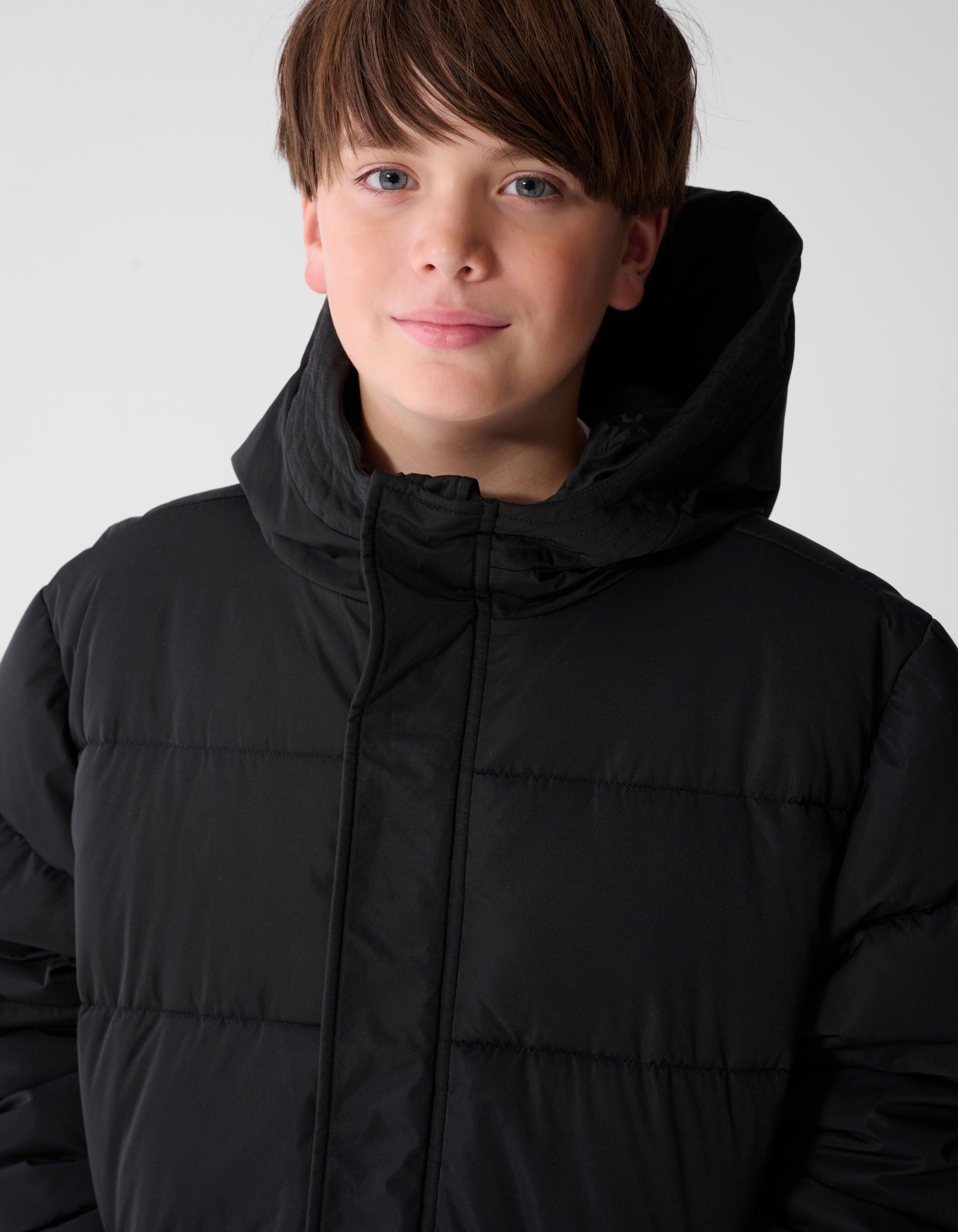 Lange Puffer Jas Zwart SHOEBY BOYS