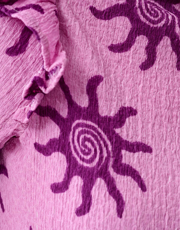 Crinkle Ruffle Top Roze SHOEBY WOMEN