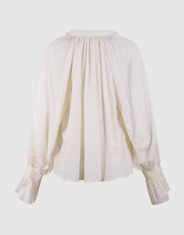 Oversized Smock Sleeve Blouse Wit SHOEBY WOMEN
